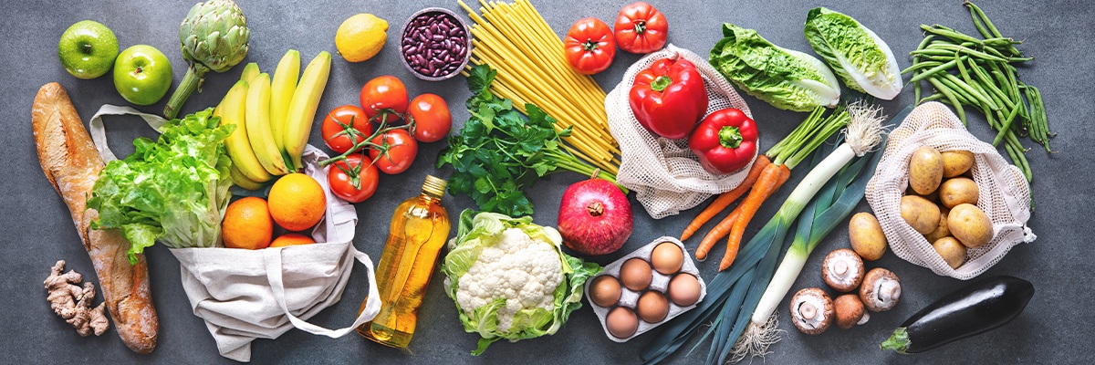 Foto zeigt verpackte Lebensmittel