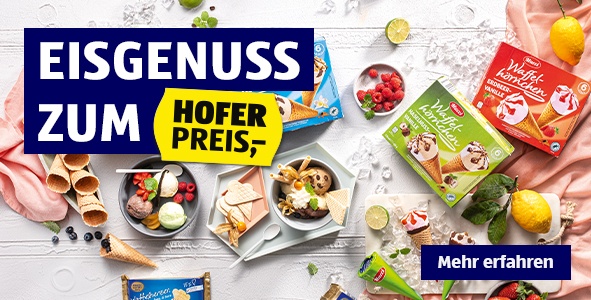 HOFER-Eisgenuss-Banner