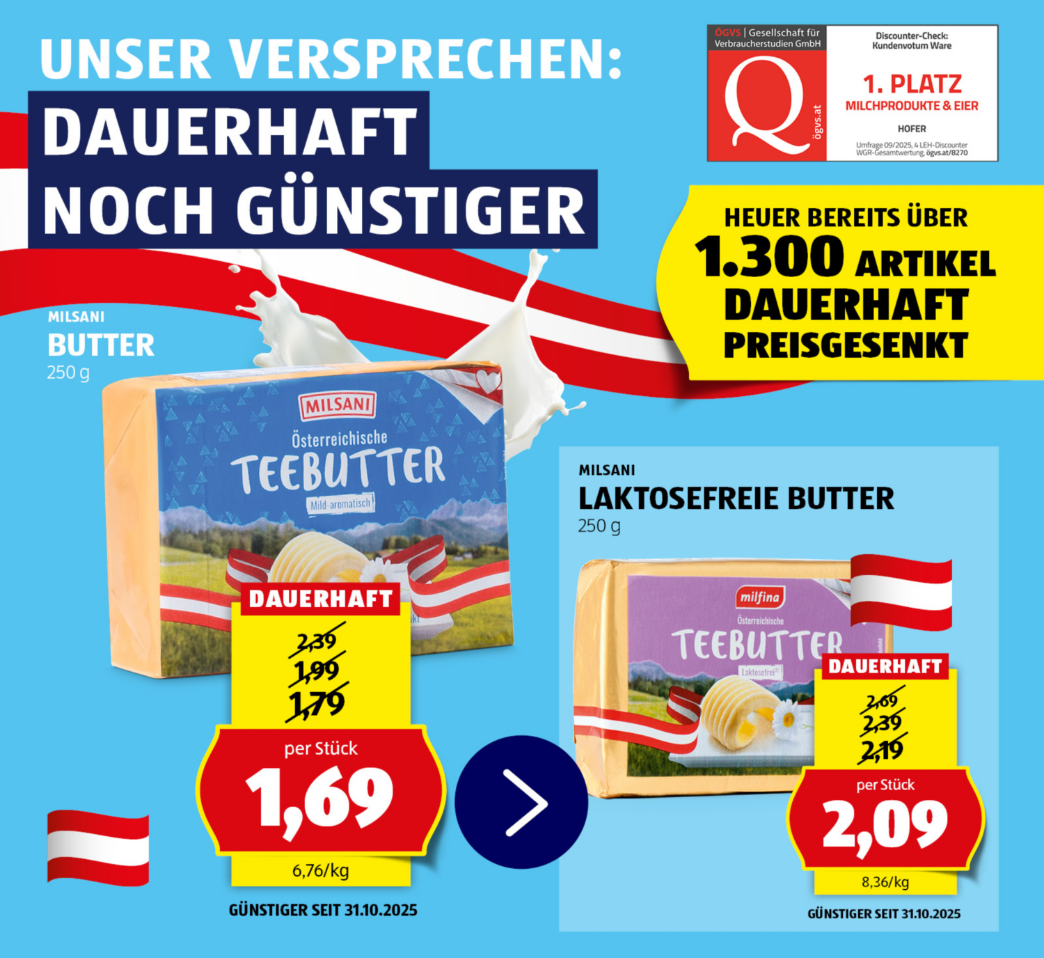 Angebot: Butterkäse Scheiben und Käseaufschnitt