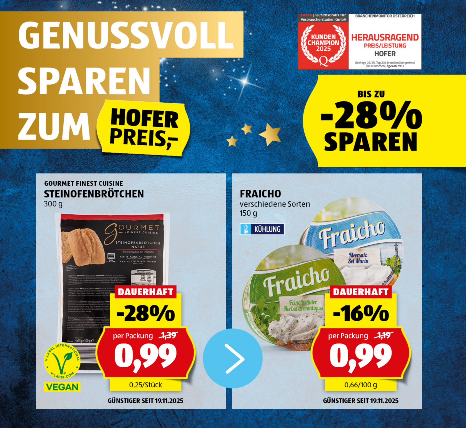 Angebot: Steinofenbrötchen und Fraicho