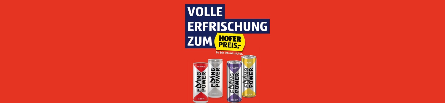 Volle Erfrischung zum HOFER PREIS