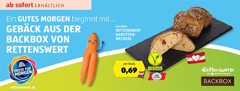 Ein gutes Morgen beginnt mit ... Gebäck aus der Backbox von Rettenswert