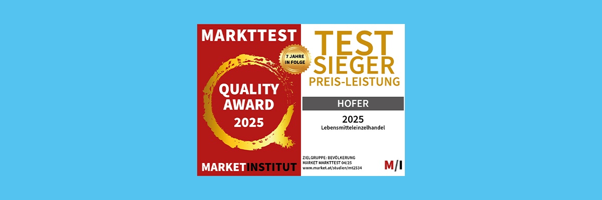 Markttest Quality Award 2025 Testsieger Preis-Leistung