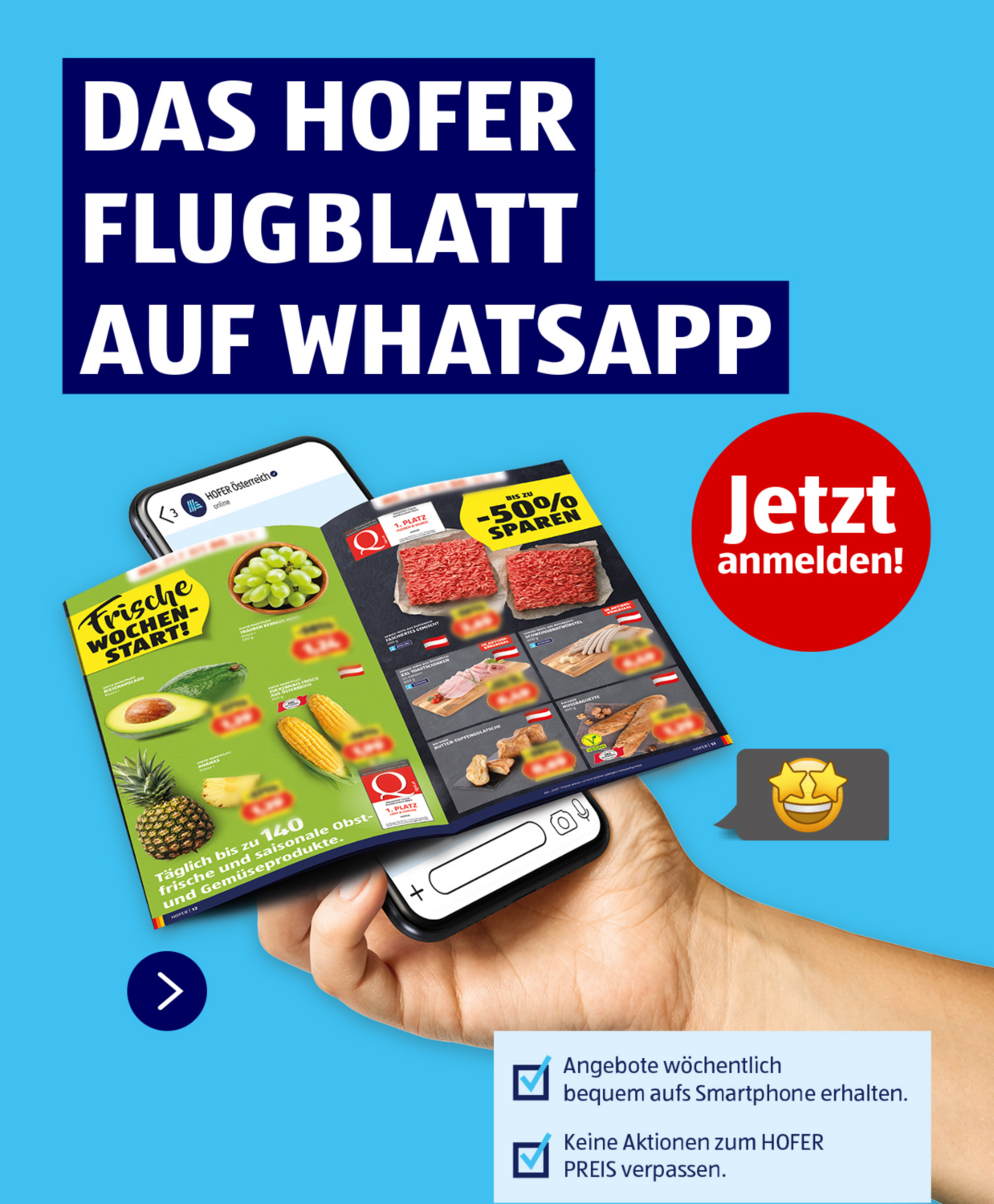 Keine Angebote mehr verpassen und sparen zum HOFER PREIS.