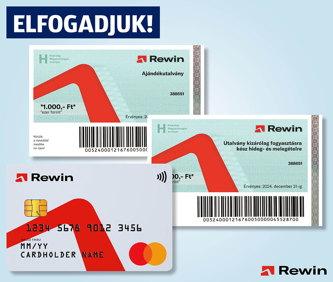 ALDI fizetési lehetőségek, Rewin kártya, Rewin utalvány