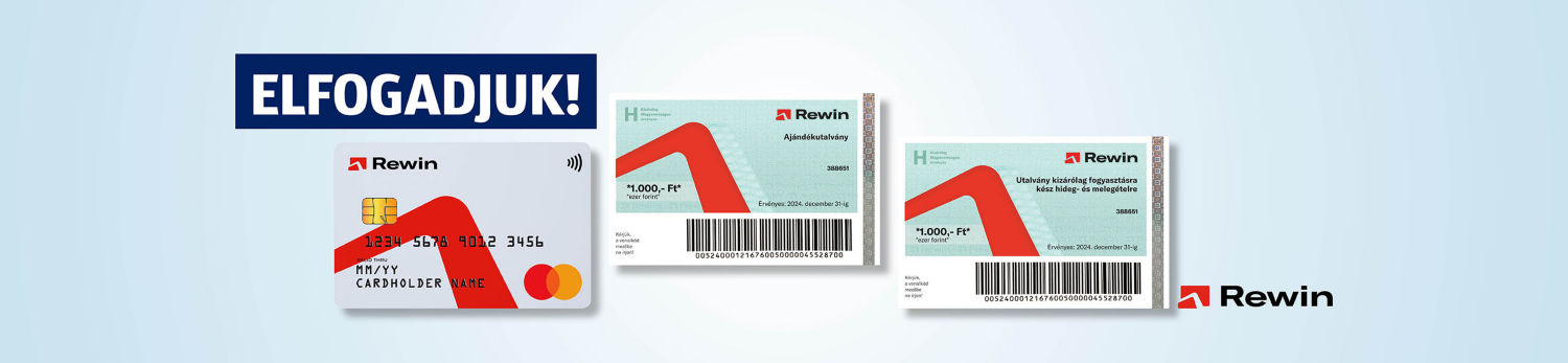 ALDI fizetési lehetőségek, Rewin kártya, Rewin utalvány