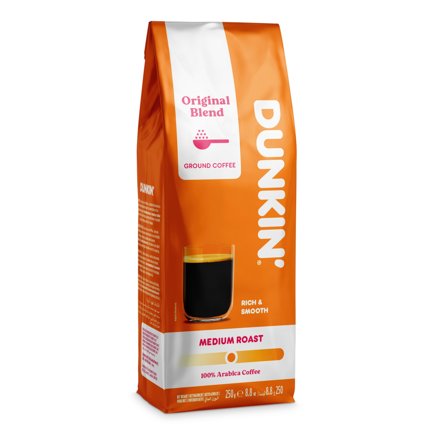 DUNKIN’ Őrölt kávé, Original Blend, 250 g