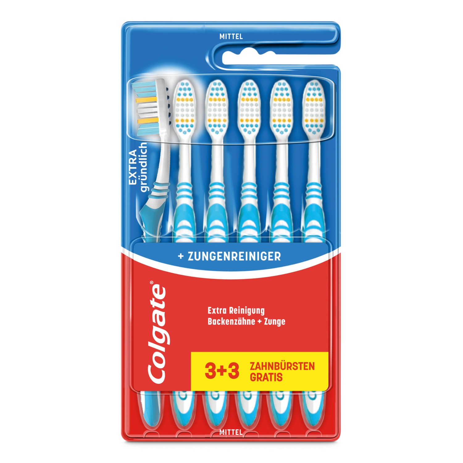COLGATE Extra Clean 3+3 Zahnbürste