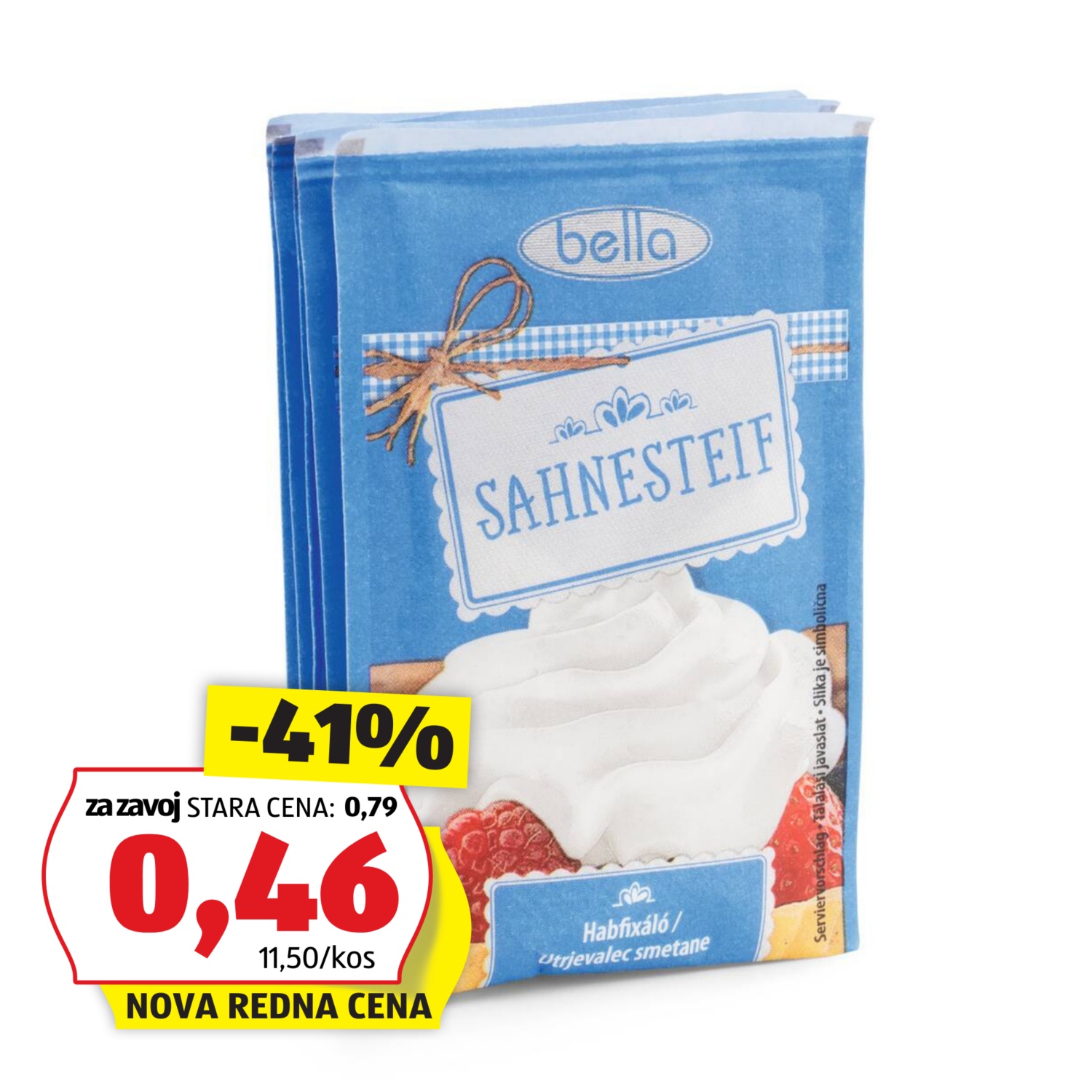 BELLA Utrjevalec smetane