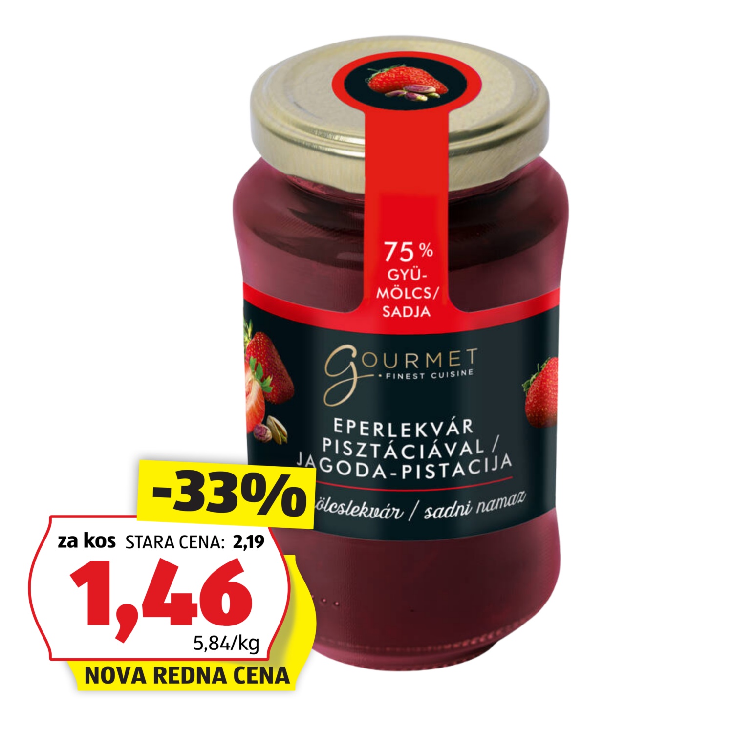 GOURMET FINEST CUISINE Sadni namaz, jagoda-pistacija