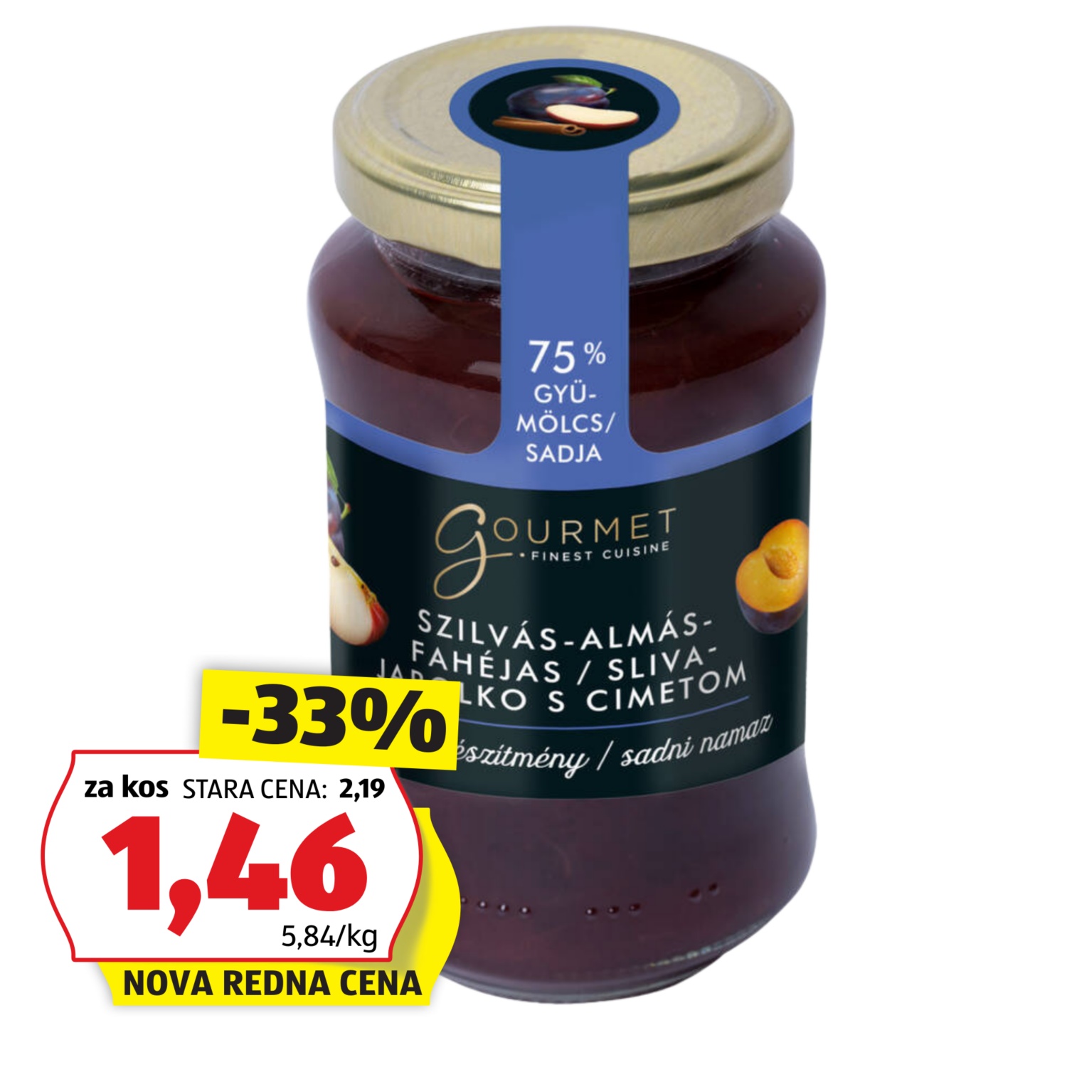 GOURMET FINEST CUISINE Sadni namaz, sliva-jabolko-cimet