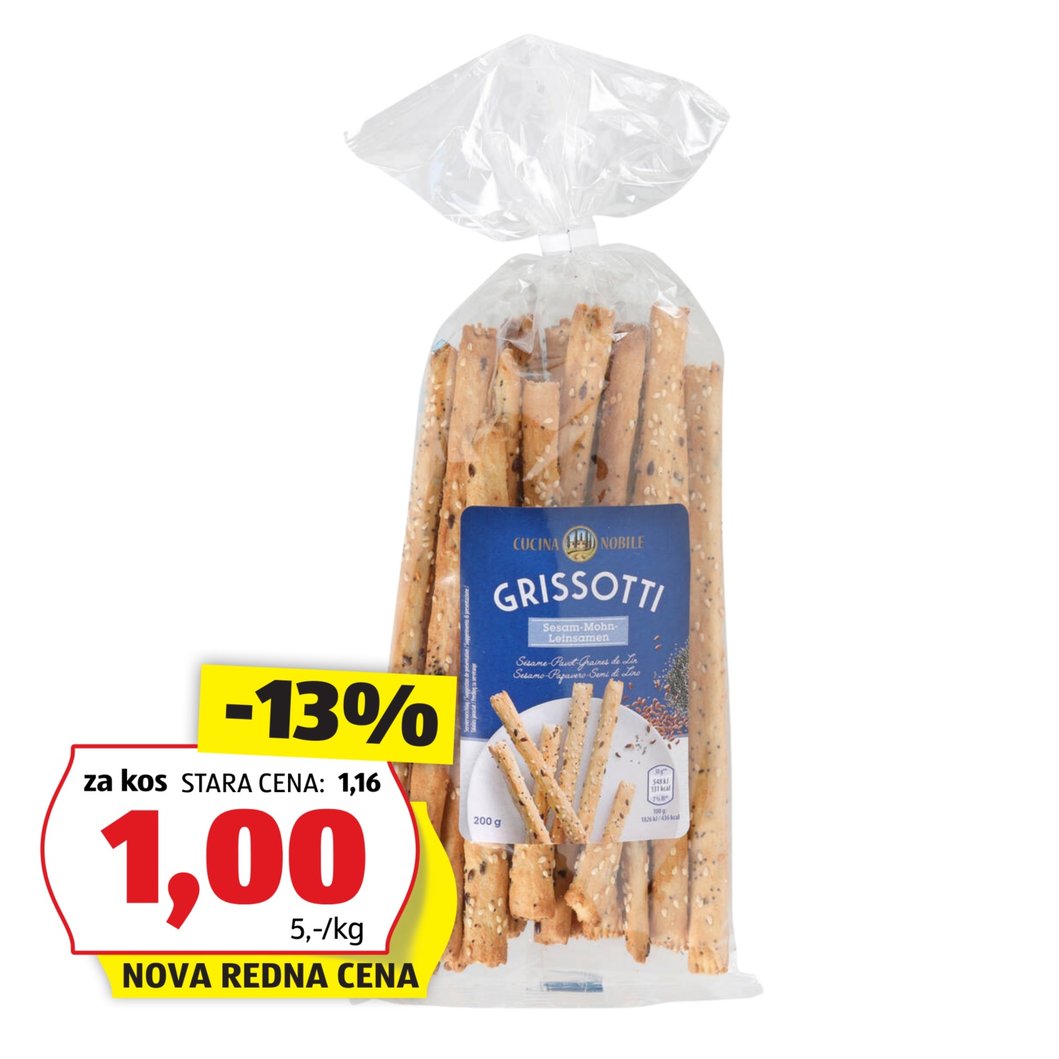 CUCINA Grisotti, makom in lanenimi semeni