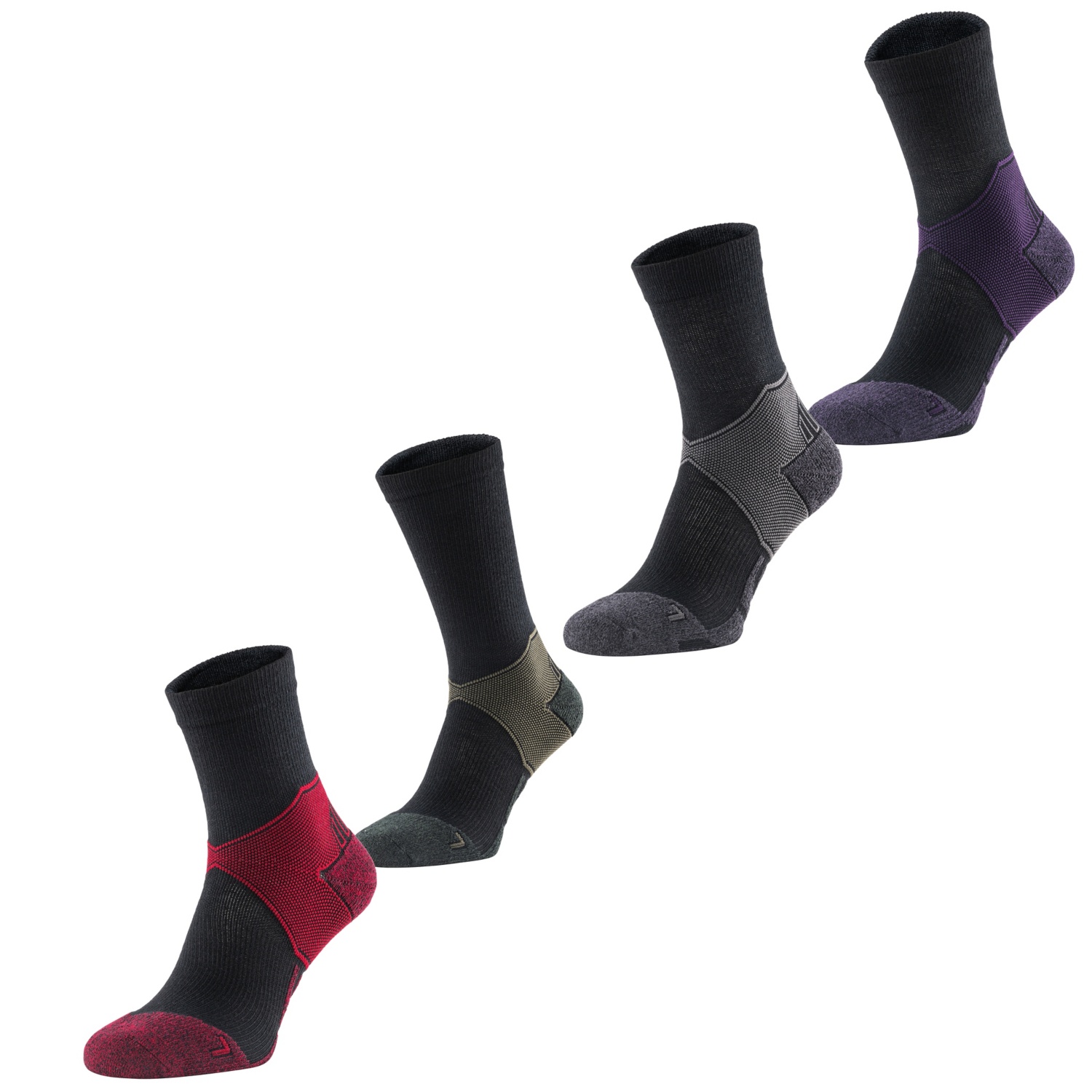 CRANE Calzini sportivi outdoor da donna/da uomo, confezione doppia