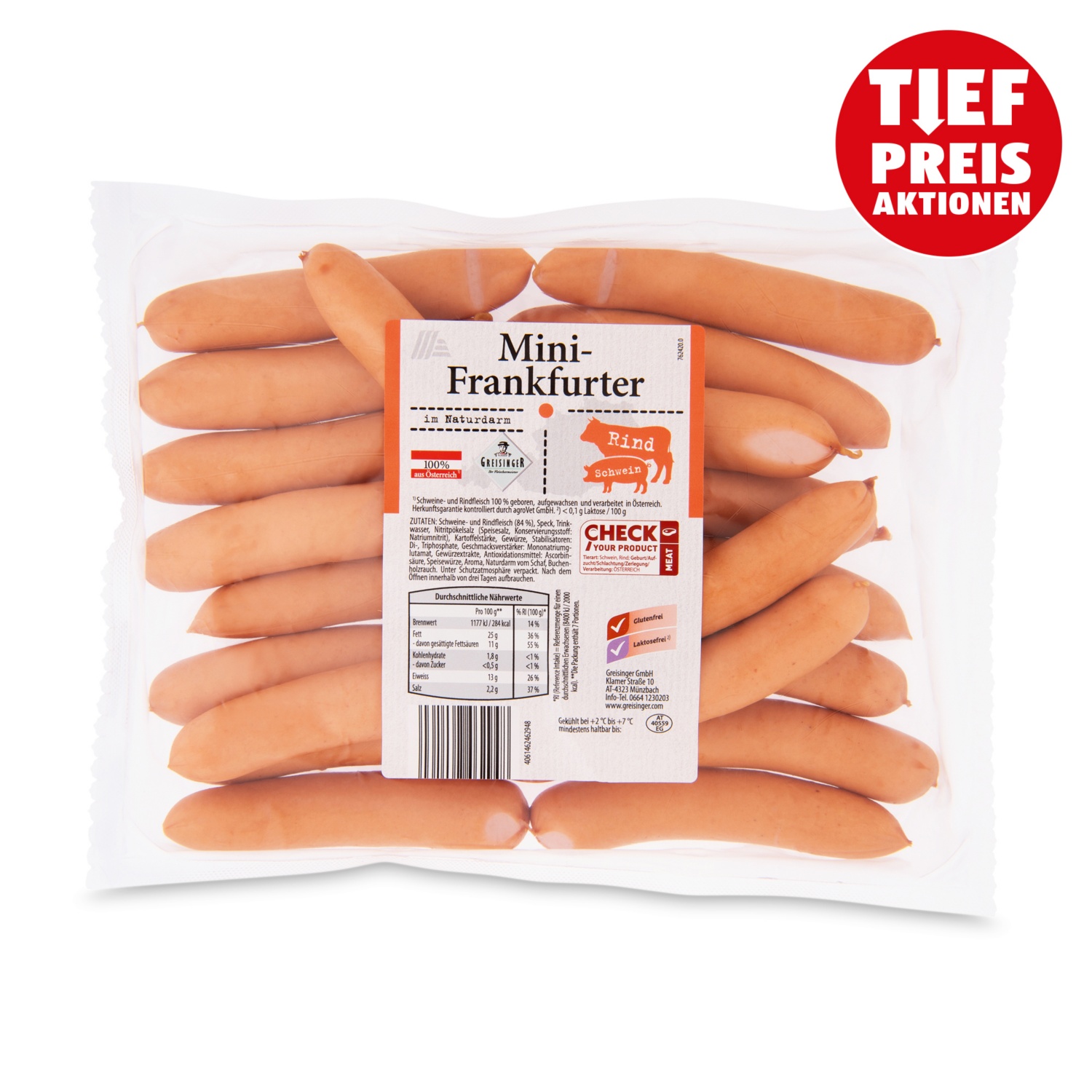 GENUSS 100% AUS ÖSTERREICH Mini-Frankfurter