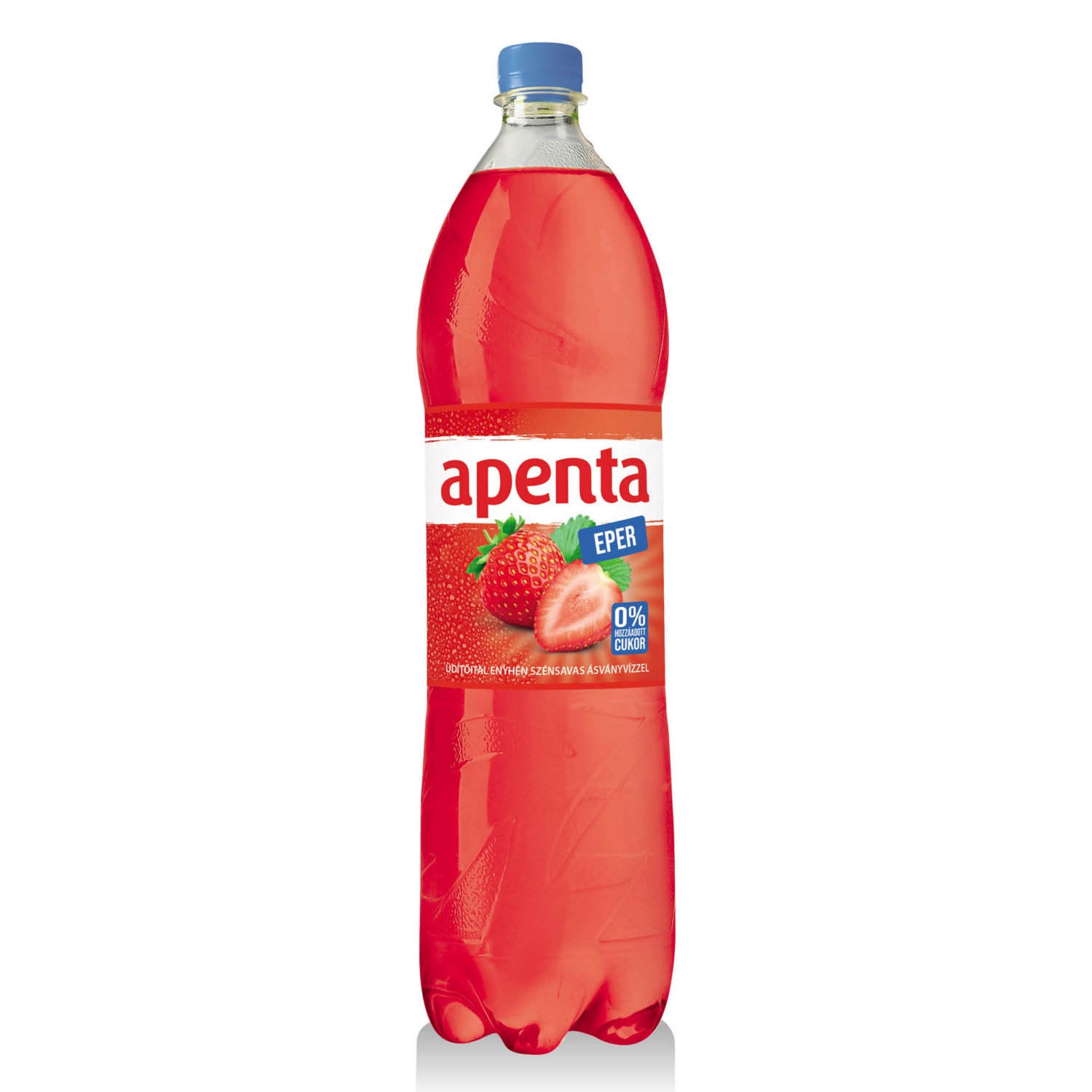 APENTA Szénsavas üdítőital, eper light, 1,5 l