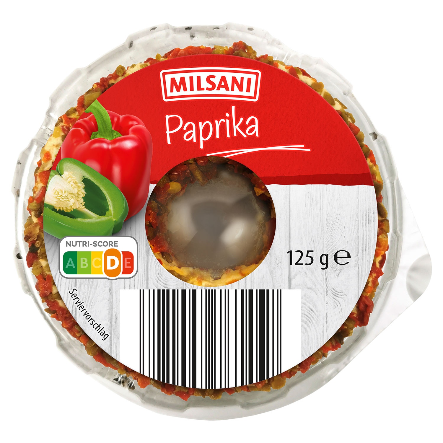 HOFBURGER Frischkäsering 125 g, Paprika