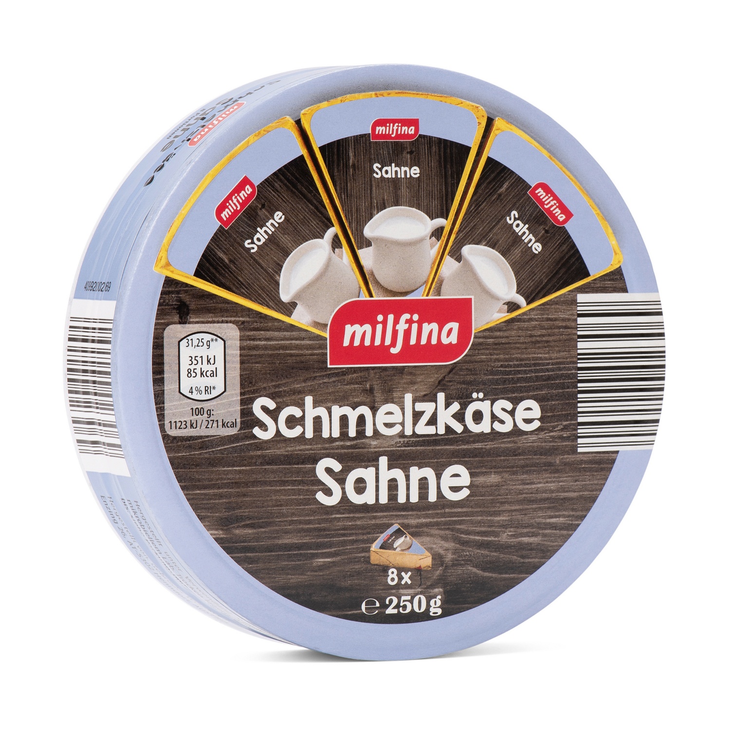 MILFINA Schmelzkäse, Sahne