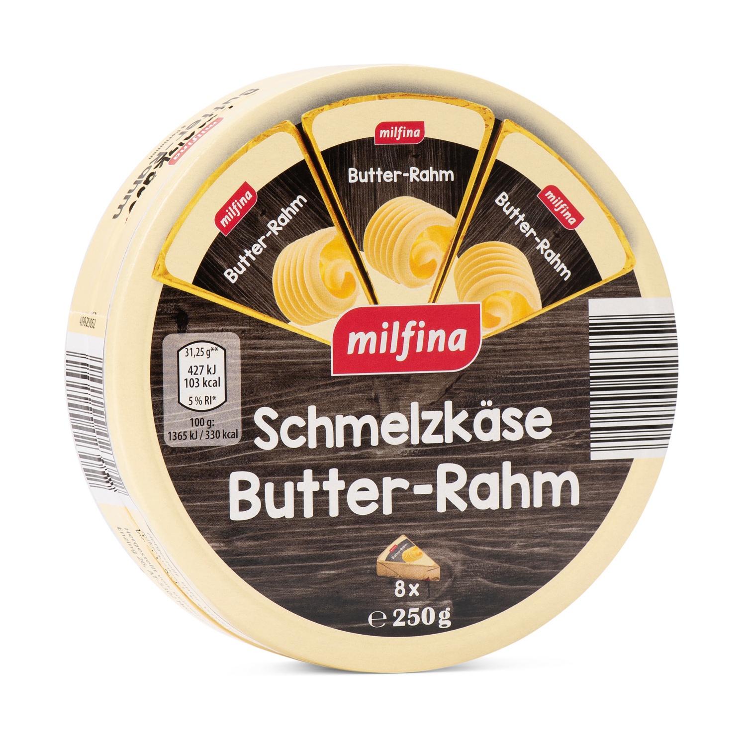 MILFINA Schmelzkäse, Butter-Rahm