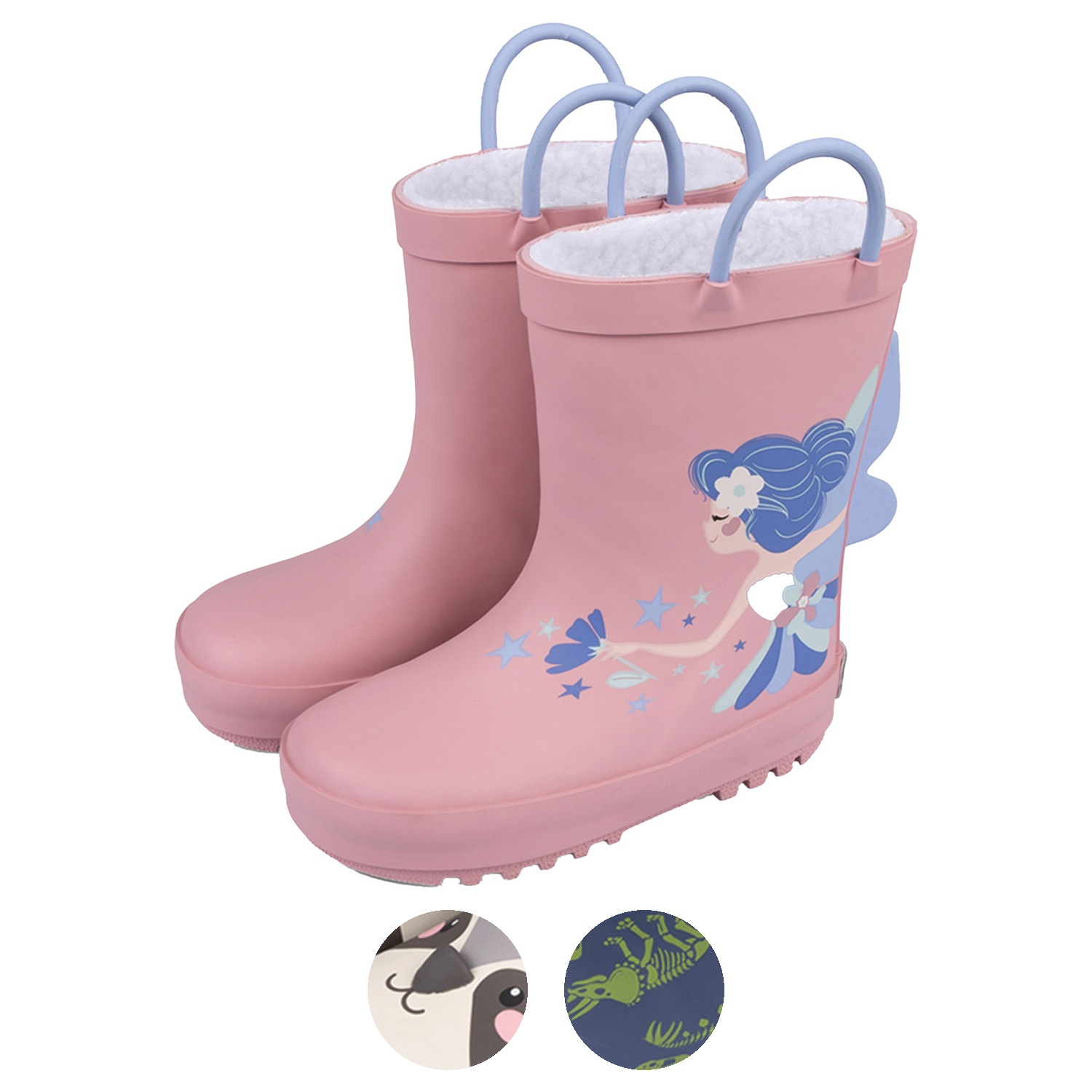 LILY & DAN Kleinkinder Gefütterte Regenstiefel