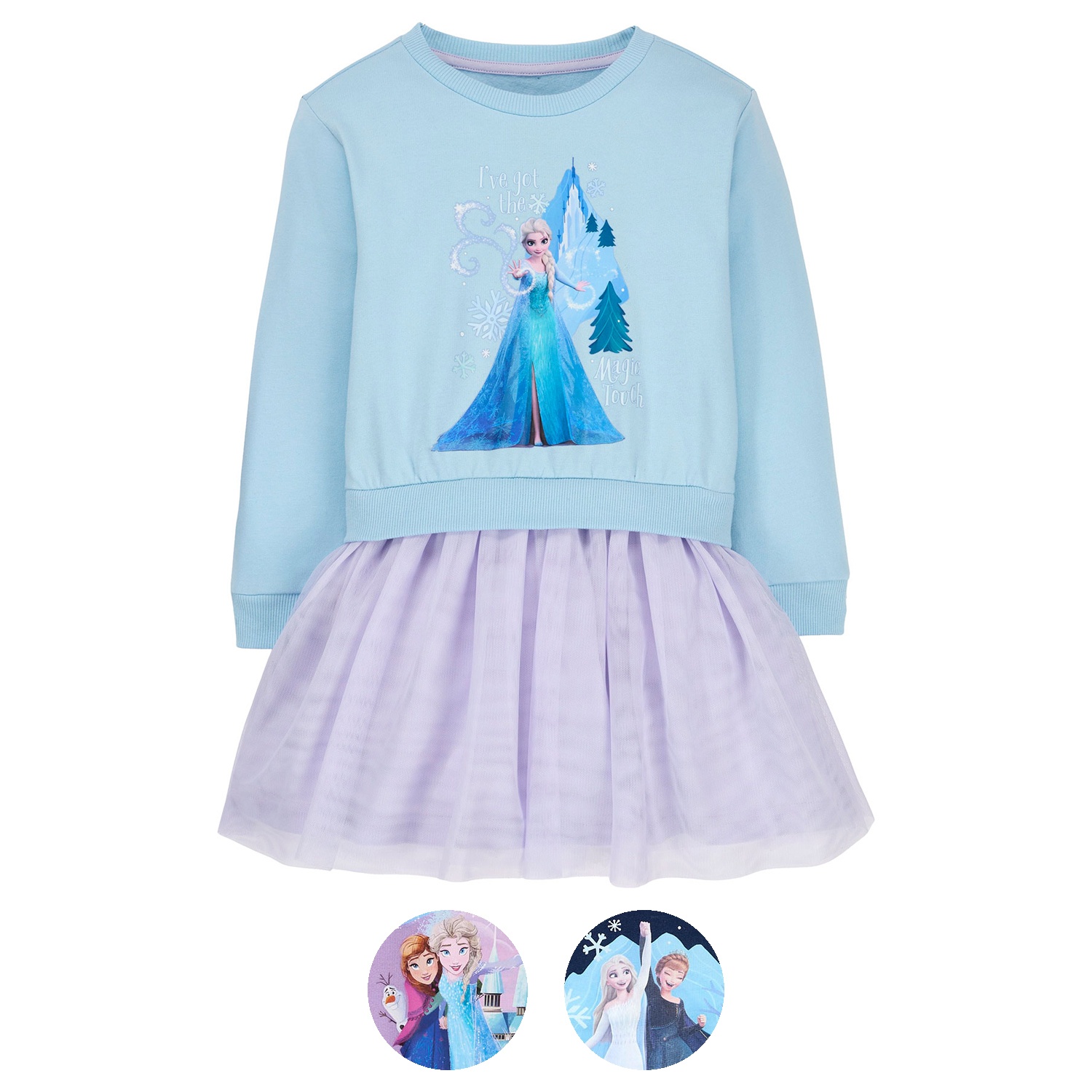 FROZEN Kinder Tüll Sweatkleid