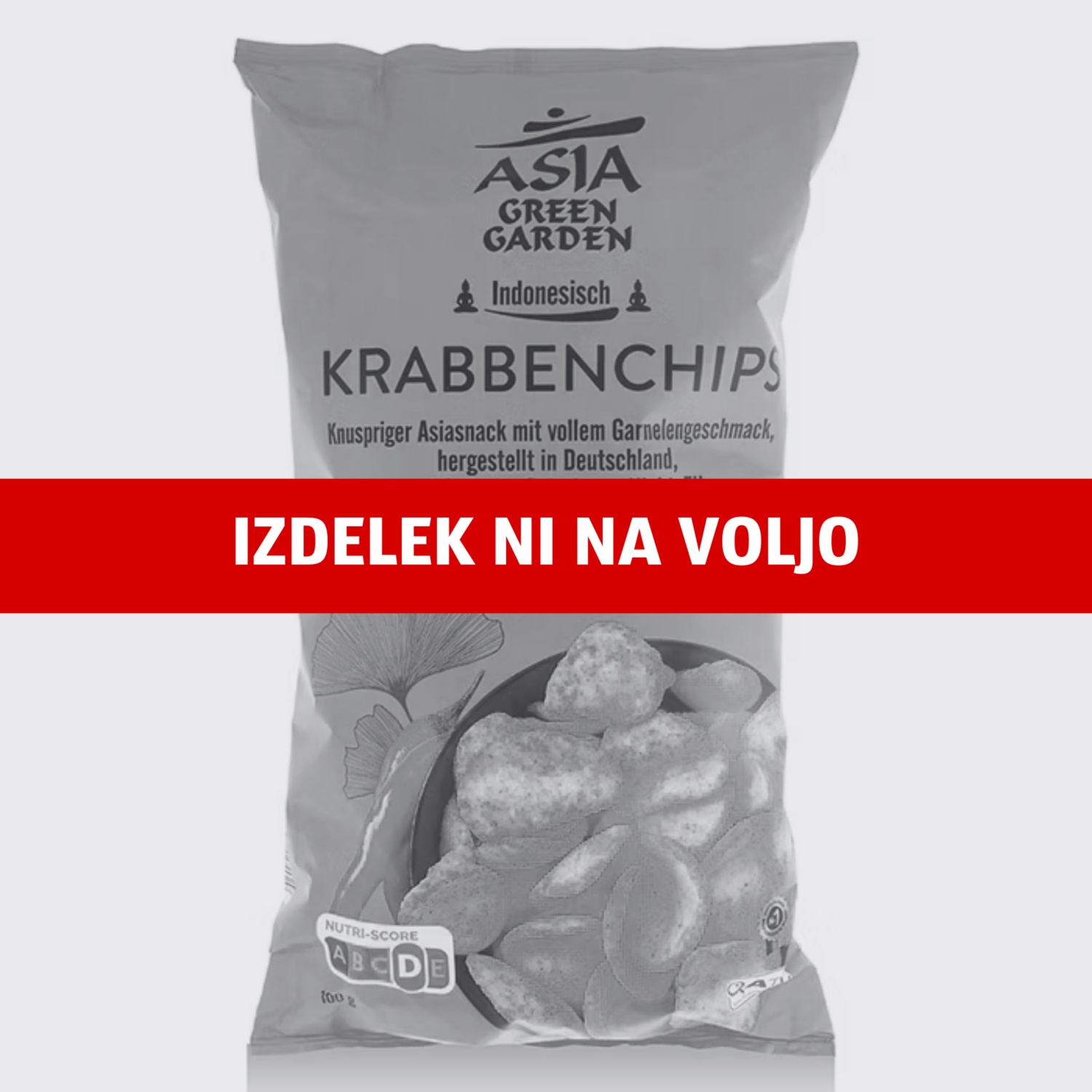 ASIA GREEN GARDEN Rakov čips, s čilijem