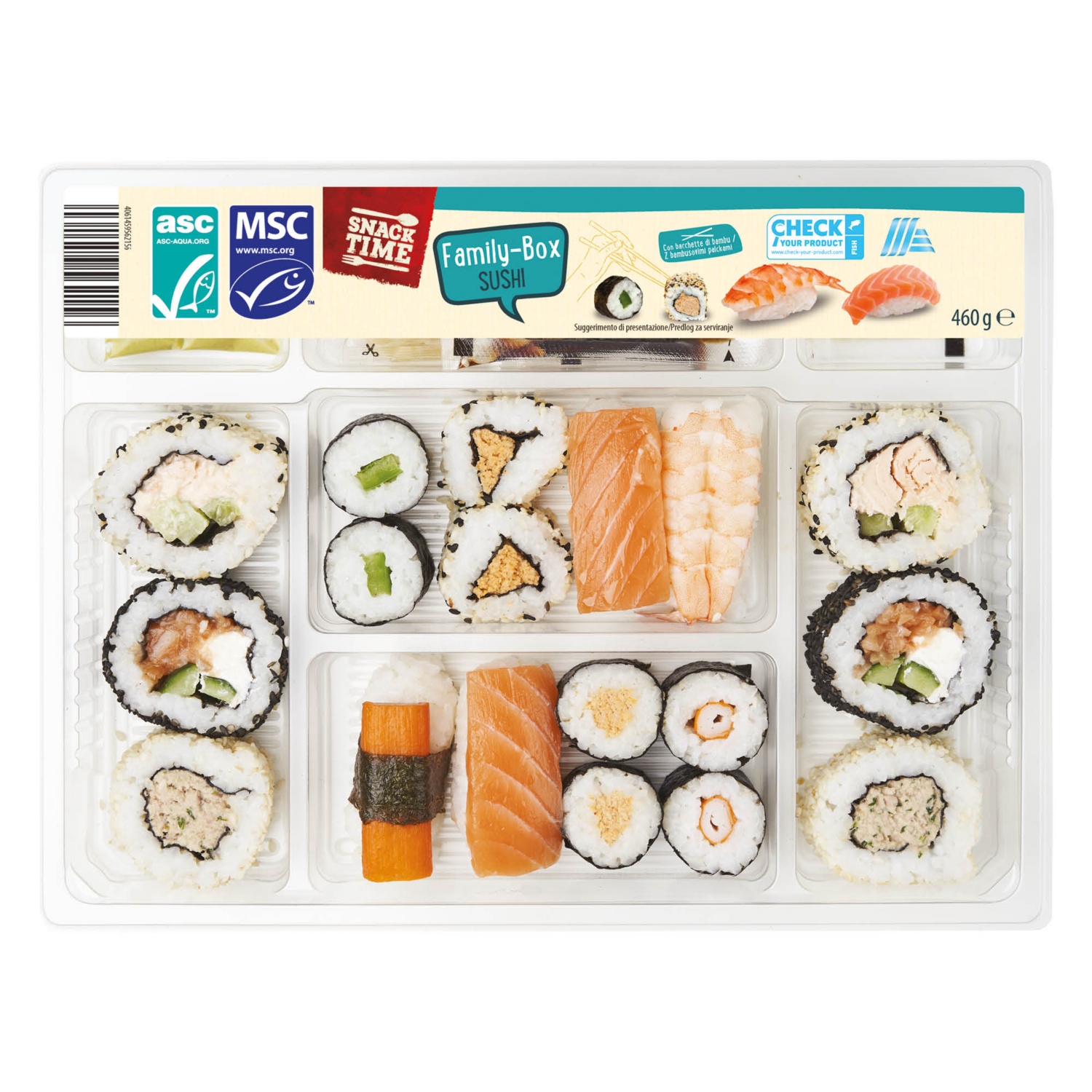 SNACK TIME Sushi family box, 460 g