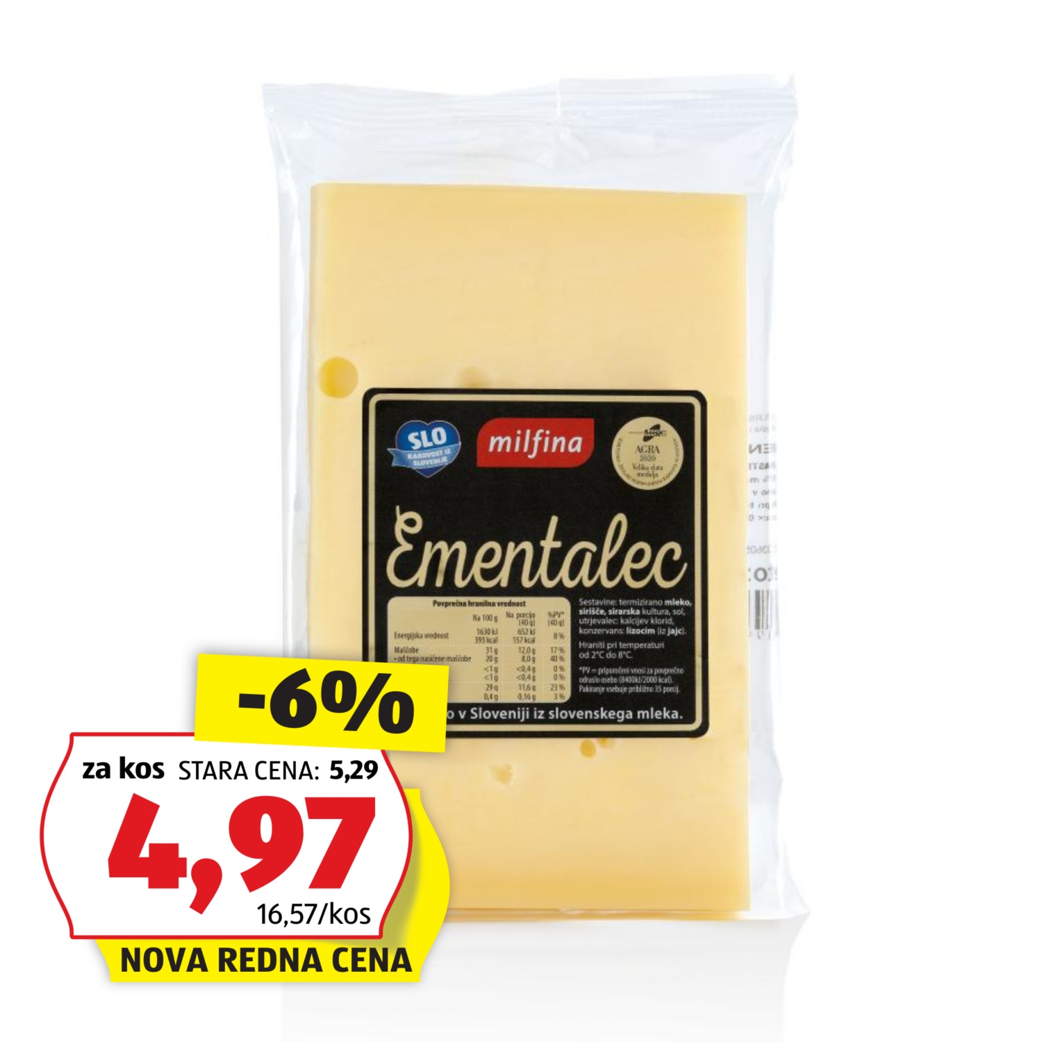 MILFINA Slovenski ementalec