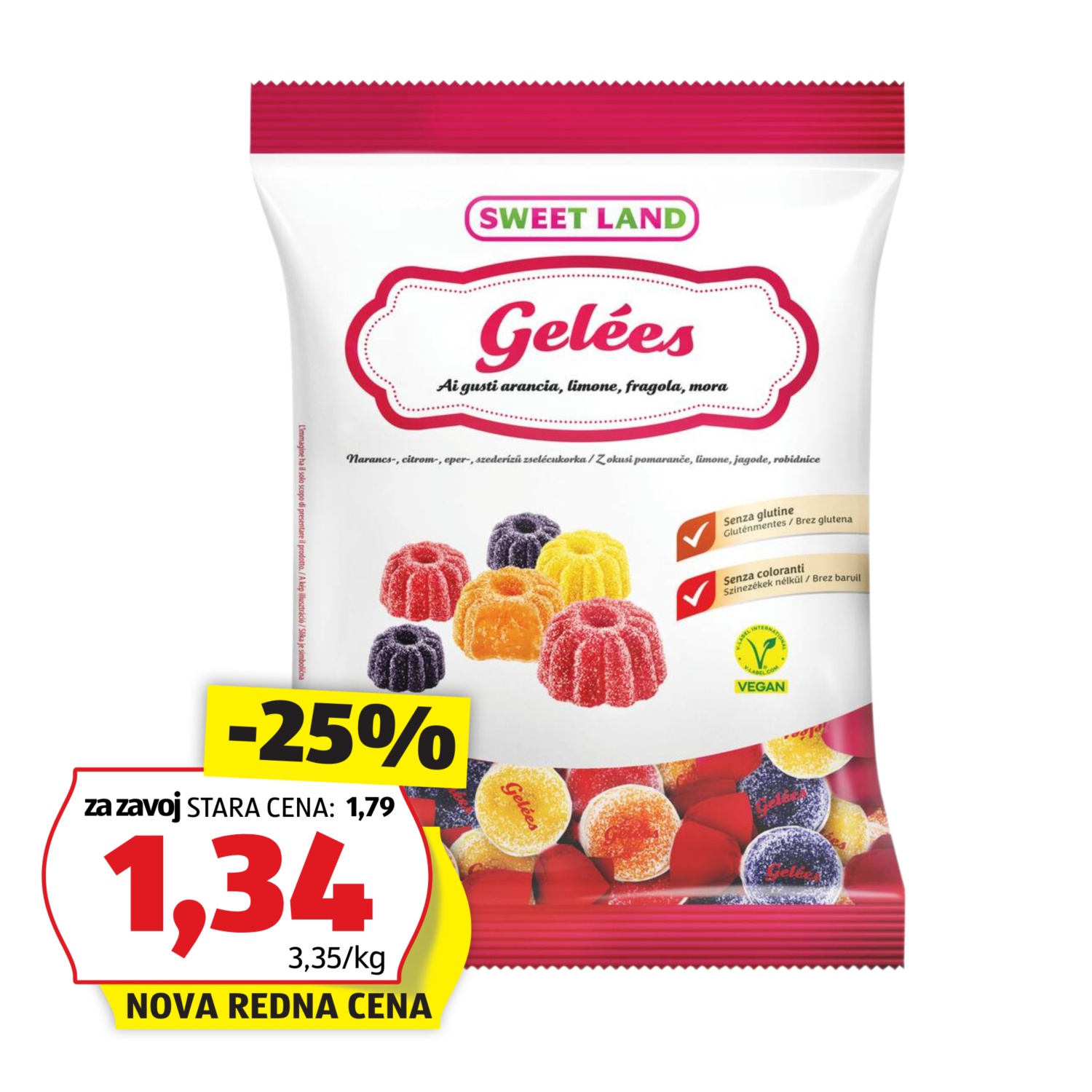 SWEET LAND Sadni žele bonboni