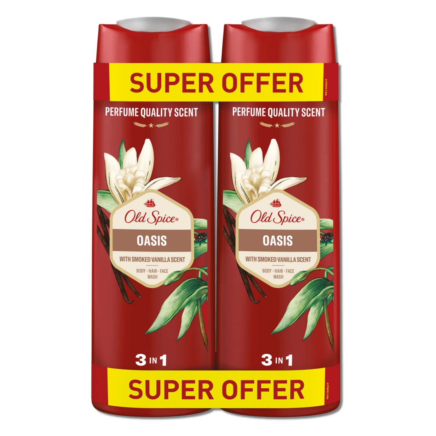 OLD SPICE Tusfürdő 3in1, 2 flakon