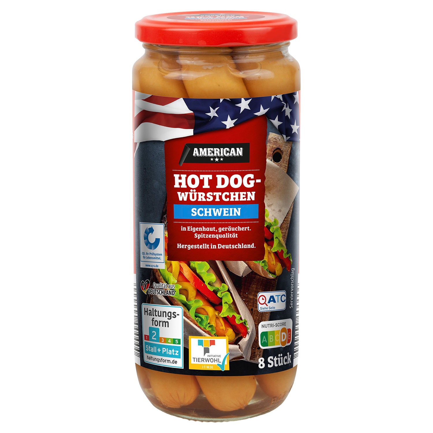 AMERICAN Hot Dogs 375 g, Schwein