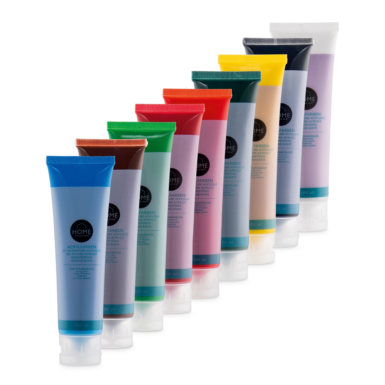 HOME CREATION Assortiment de peintures acryliques