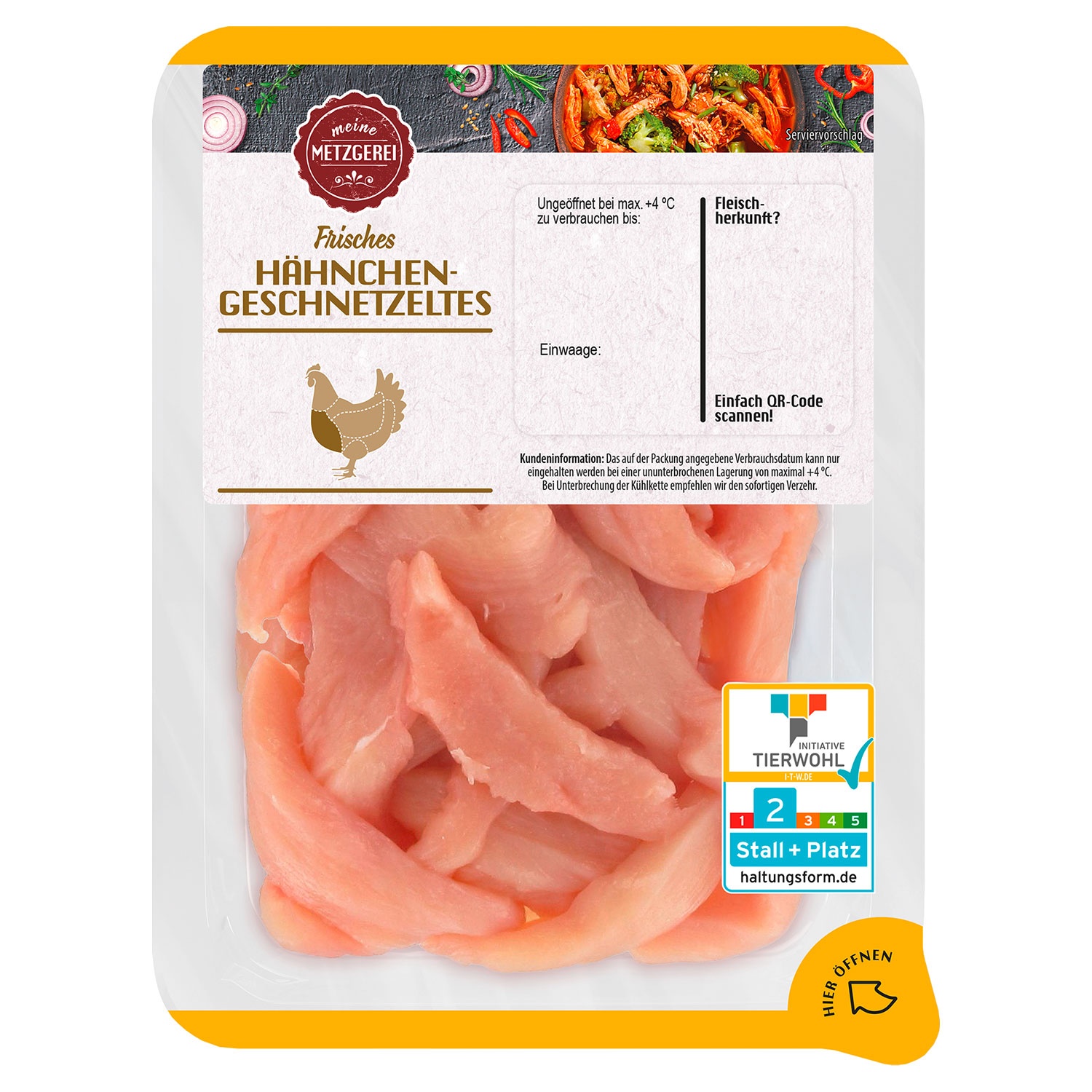 BESTES AUS DER REGION Hähnchen Geschnetzeltes 400 g