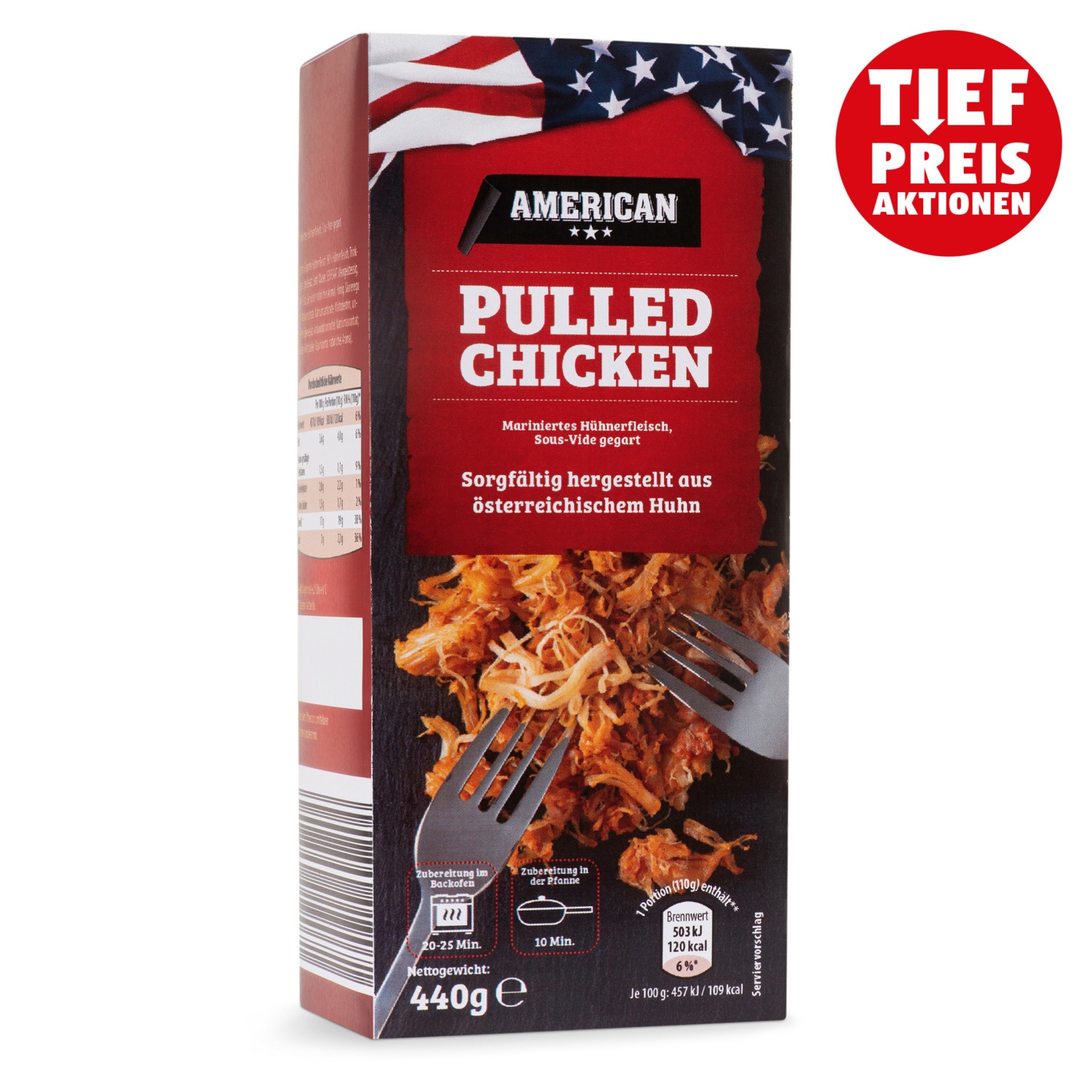 GENUSS 100% AUS ÖSTERREICH Pulled Chicken