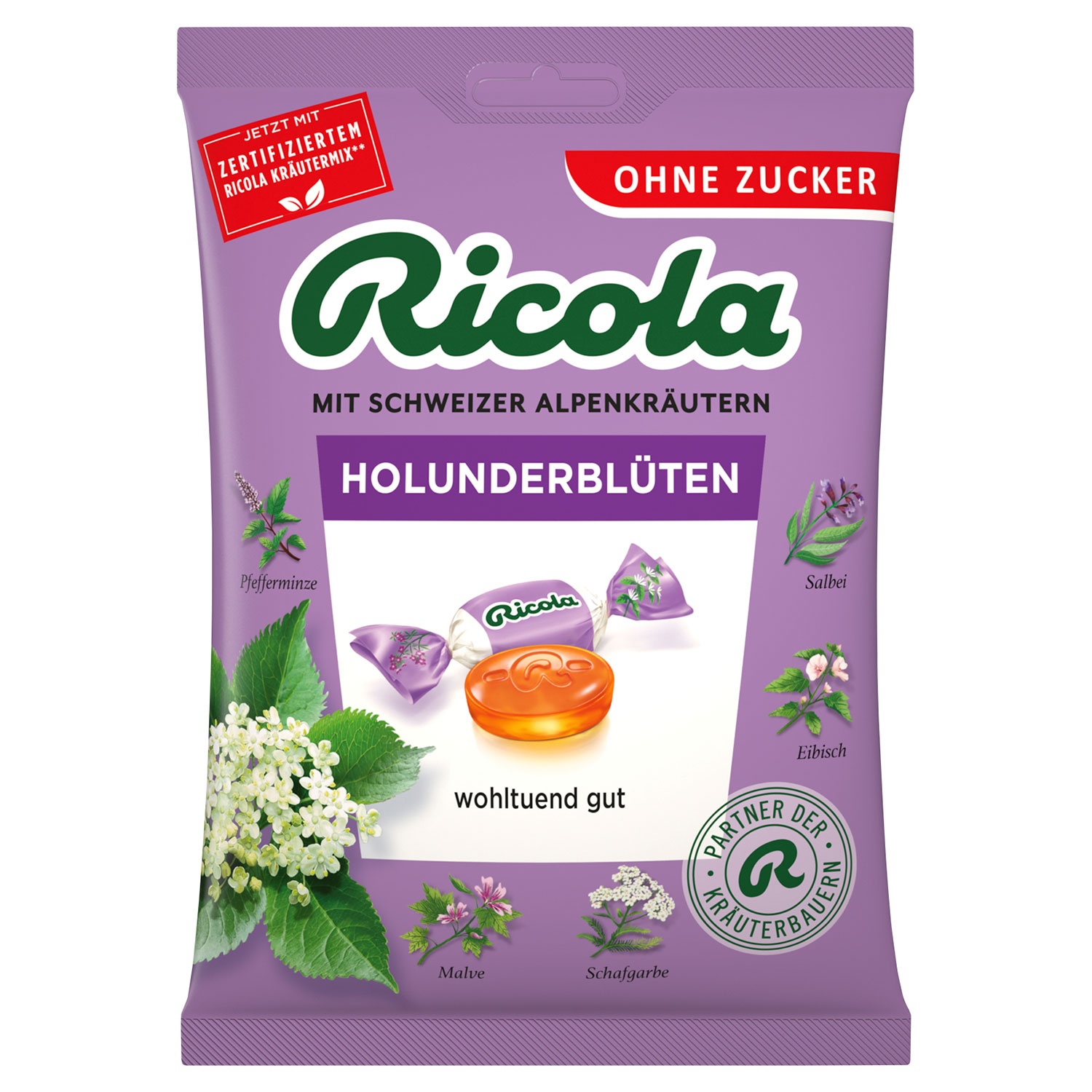RICOLA Ricola 75 g, Holunderblüte