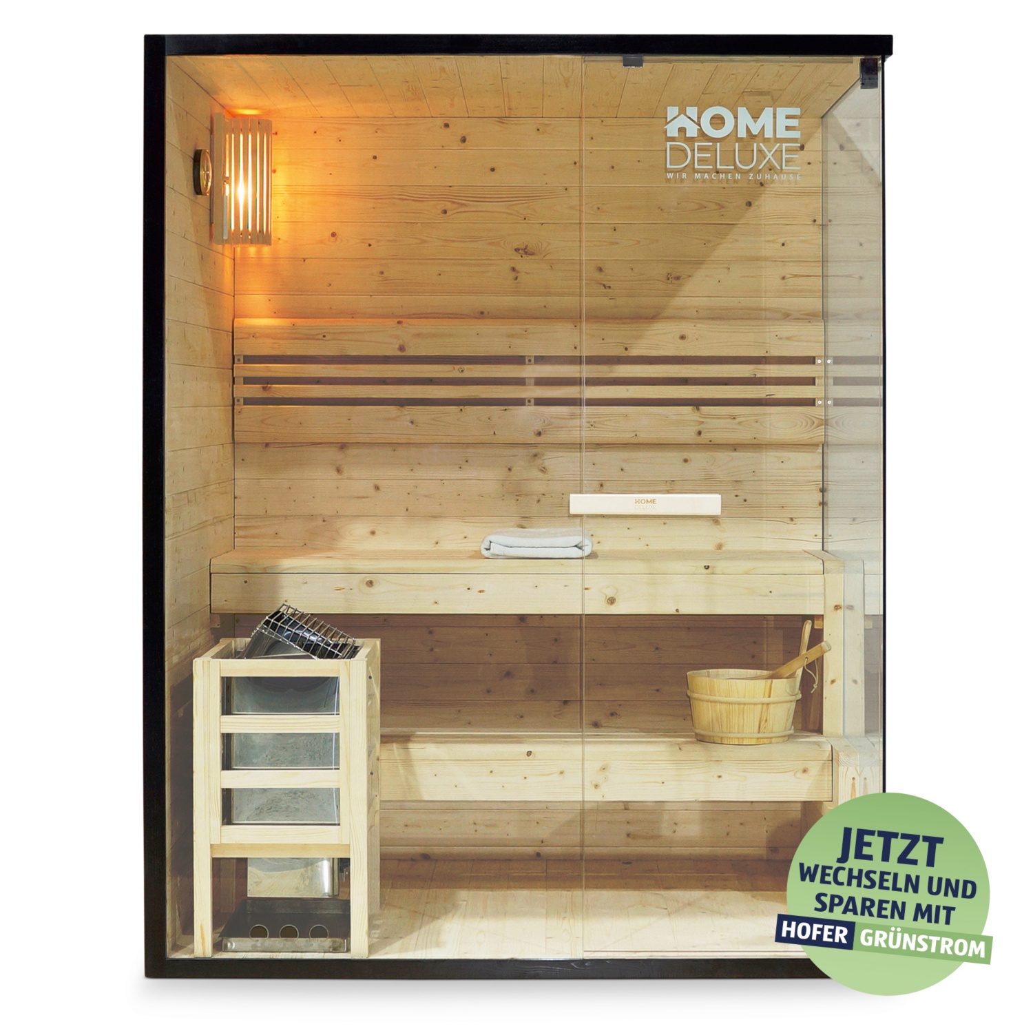 HOME DELUXE Traditionelle Sauna SHADOW L