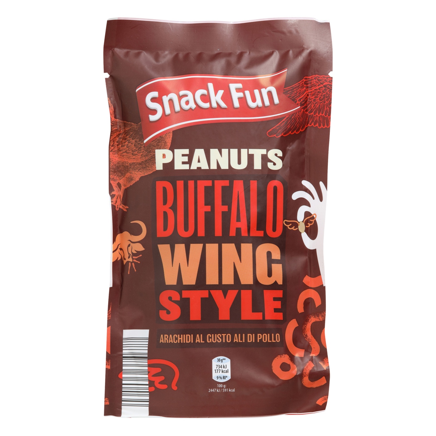 SNACK FUN Arachidi tostate, Buffalo Wings