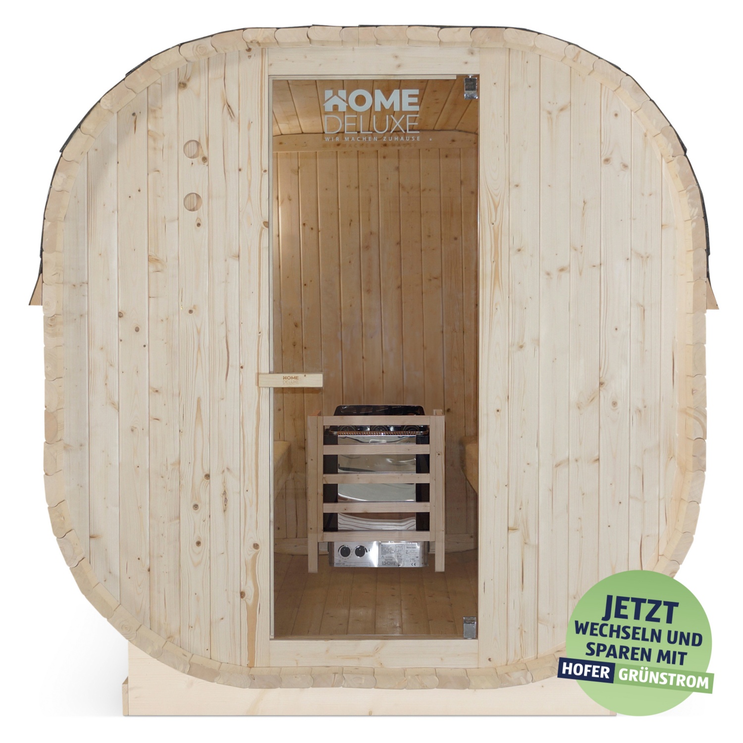 HOME DELUXE Outdoor Sauna CUBE XL