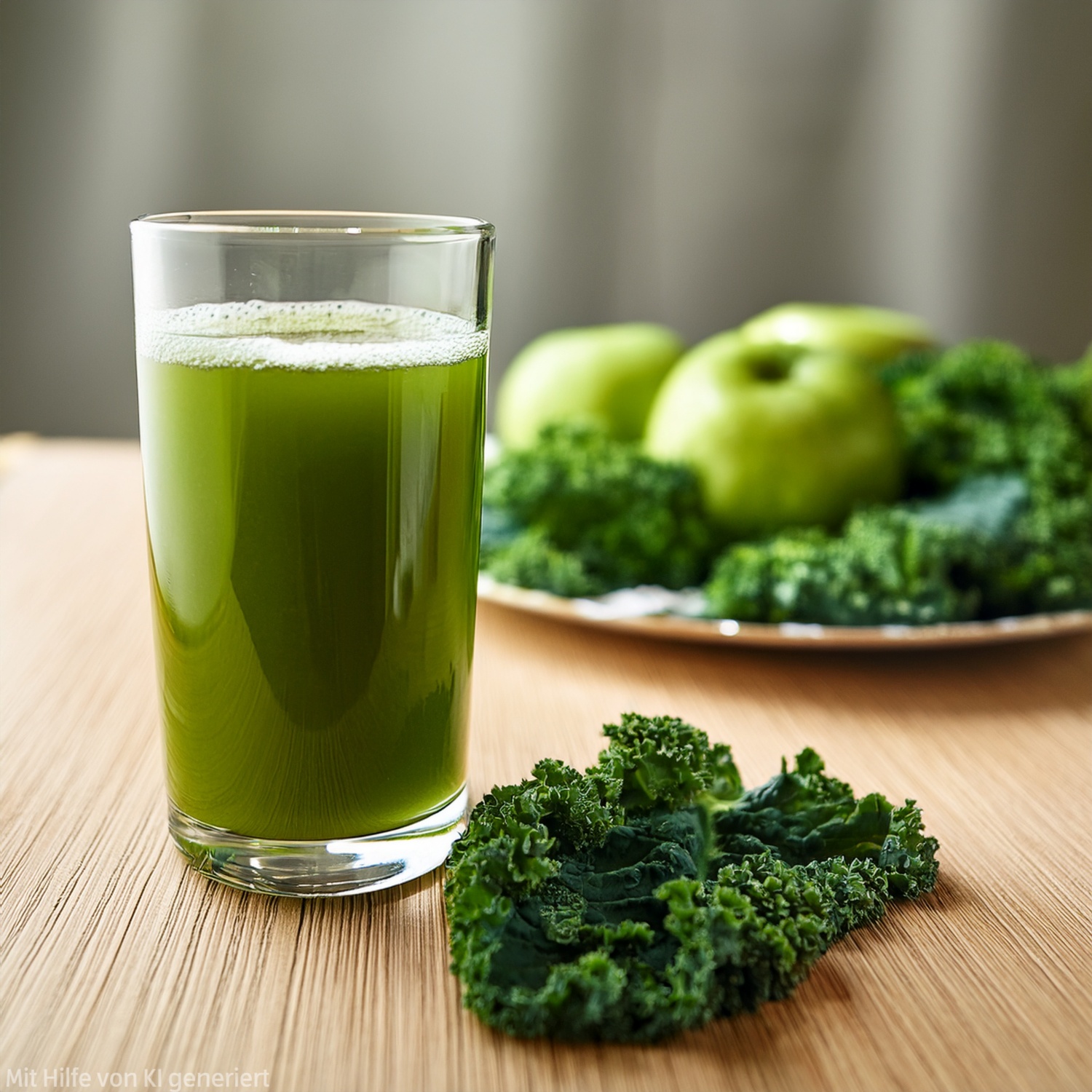 Hausgemachter Apfel-Pastinaken-Grünkohl-Saft