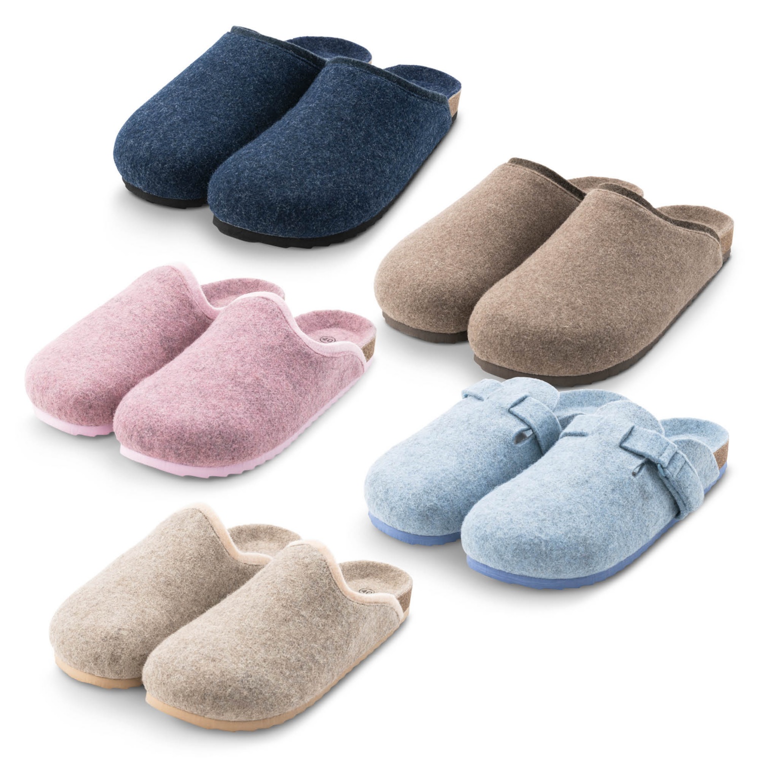 UP 2 FASHION BASICS Női vagy férfi filcpapucs