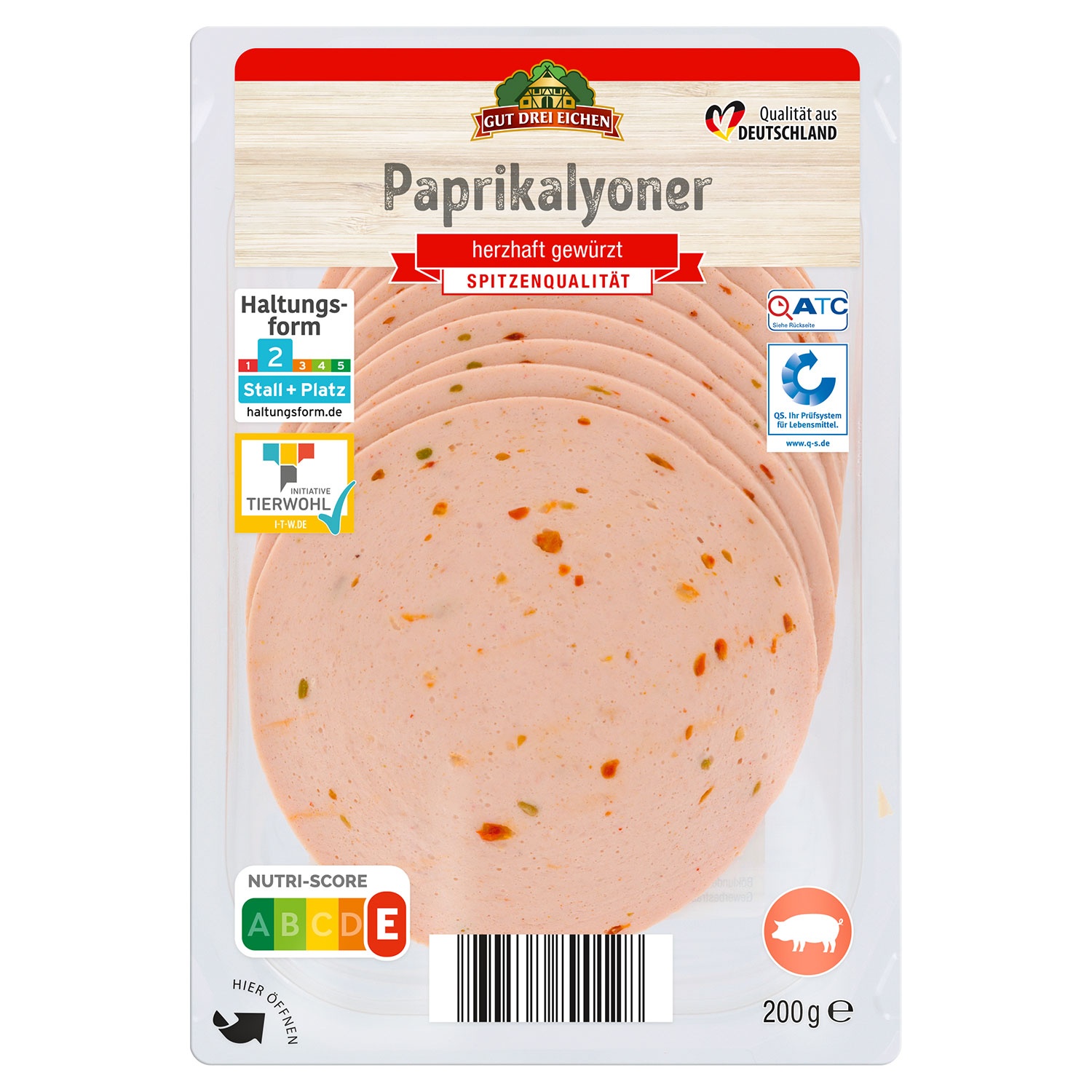 GUT DREI EICHEN Frischwurst-Sortiment 200 g, Paprikalyoner