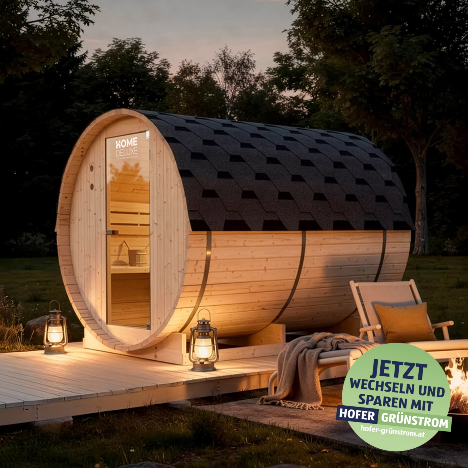 HOME DELUXE Outdoor Saunafass LAHTI XL