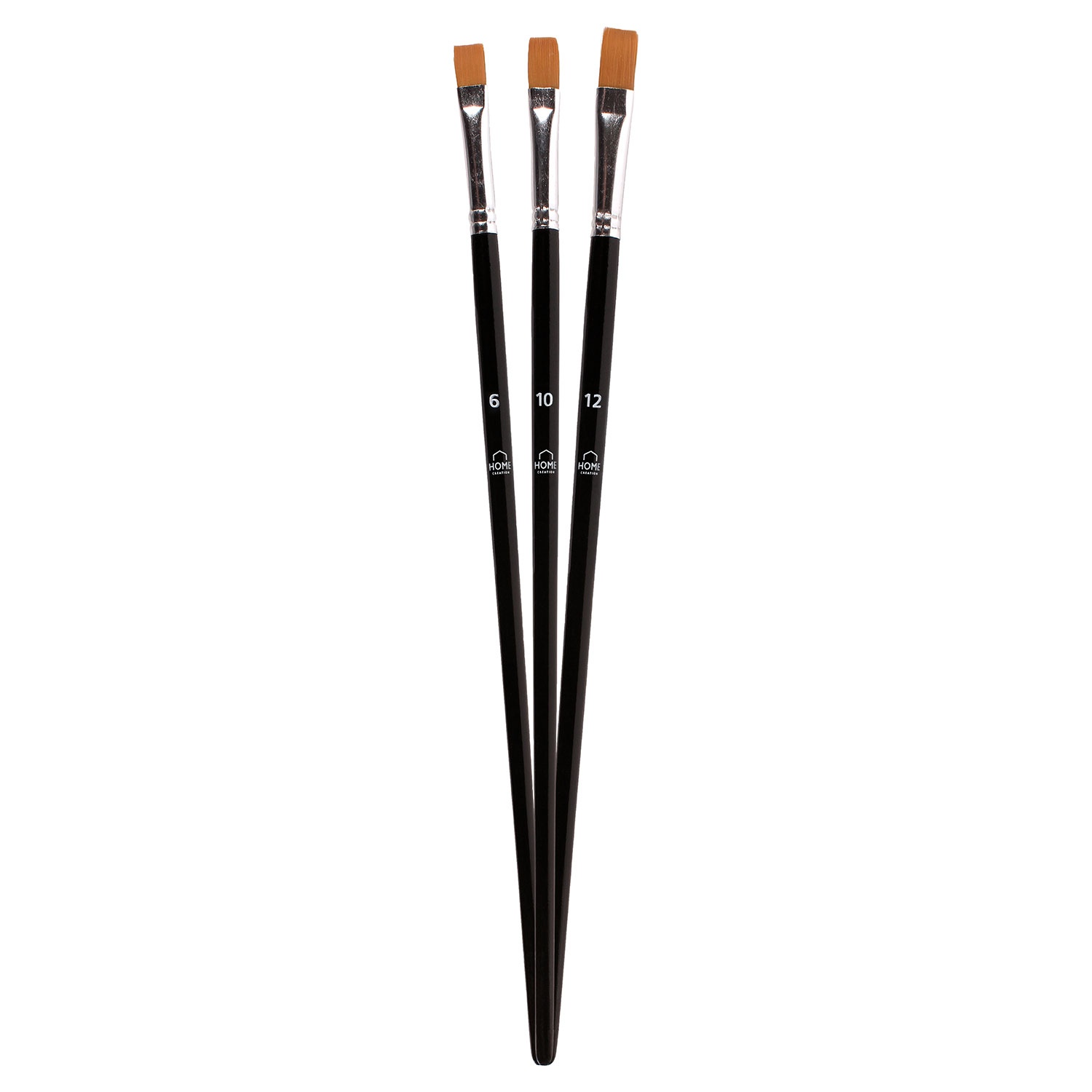 HOME CREATION Künstler Pinsel-Set, Eckig