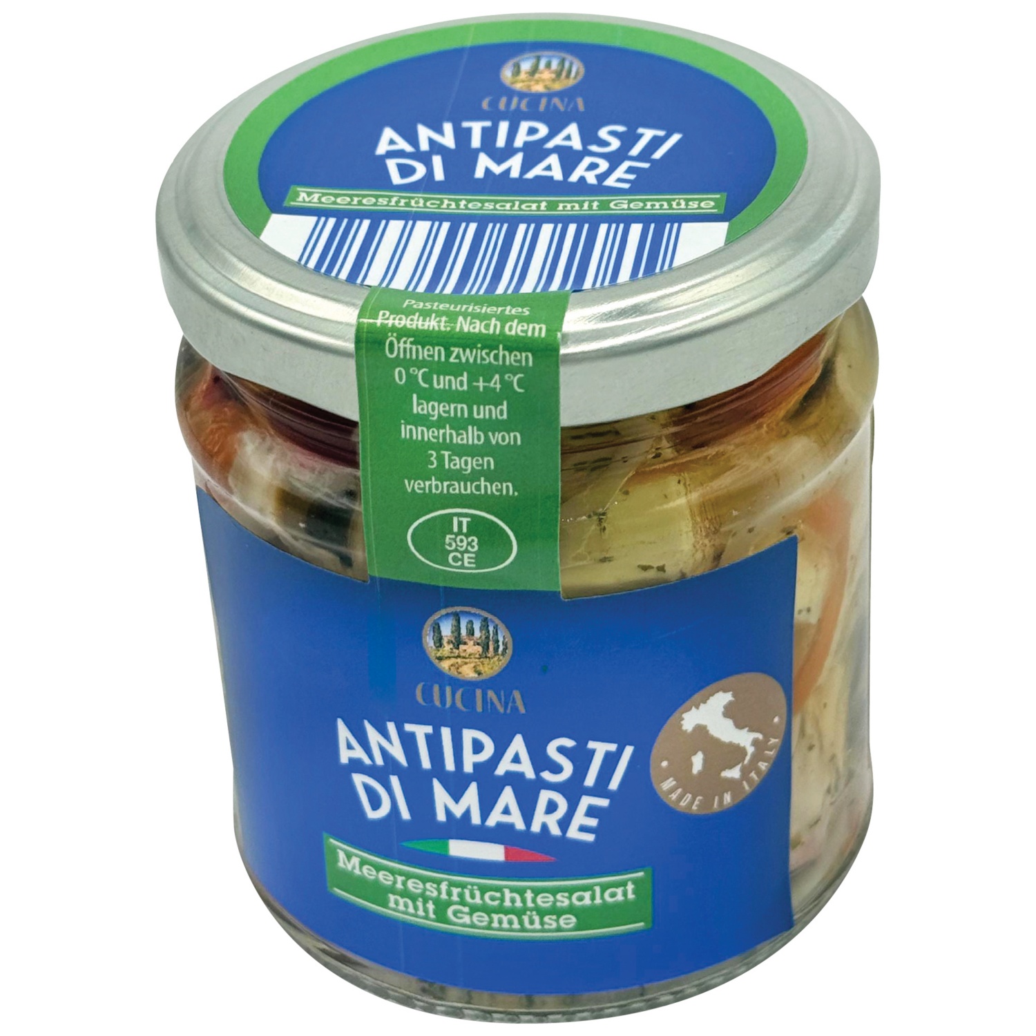 CUCINA NOBILE Antipasti di mare, calamar géant