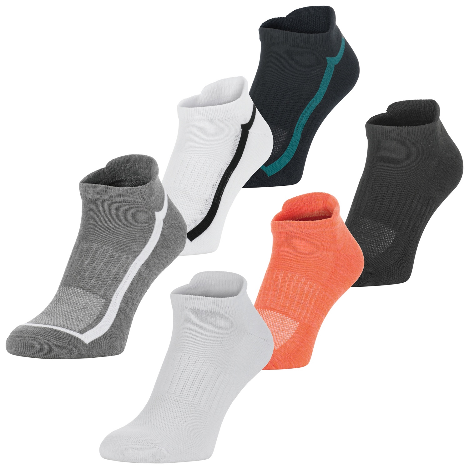 CRANE Damen/Herren-Fitness-Socken, 3-teilig, Low Cut