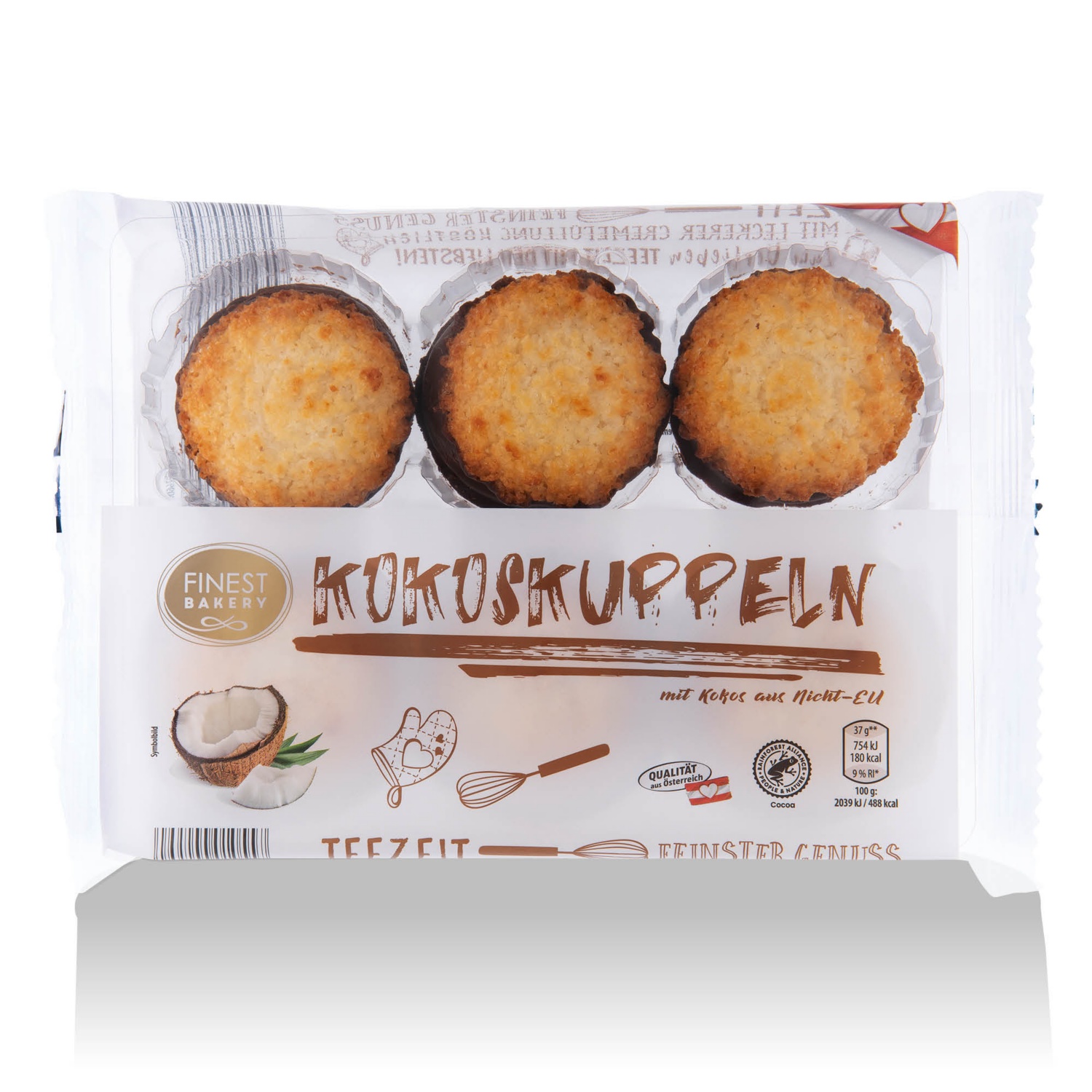 FINEST BAKERY Minisütemény, kókuszkupola, 6 darab