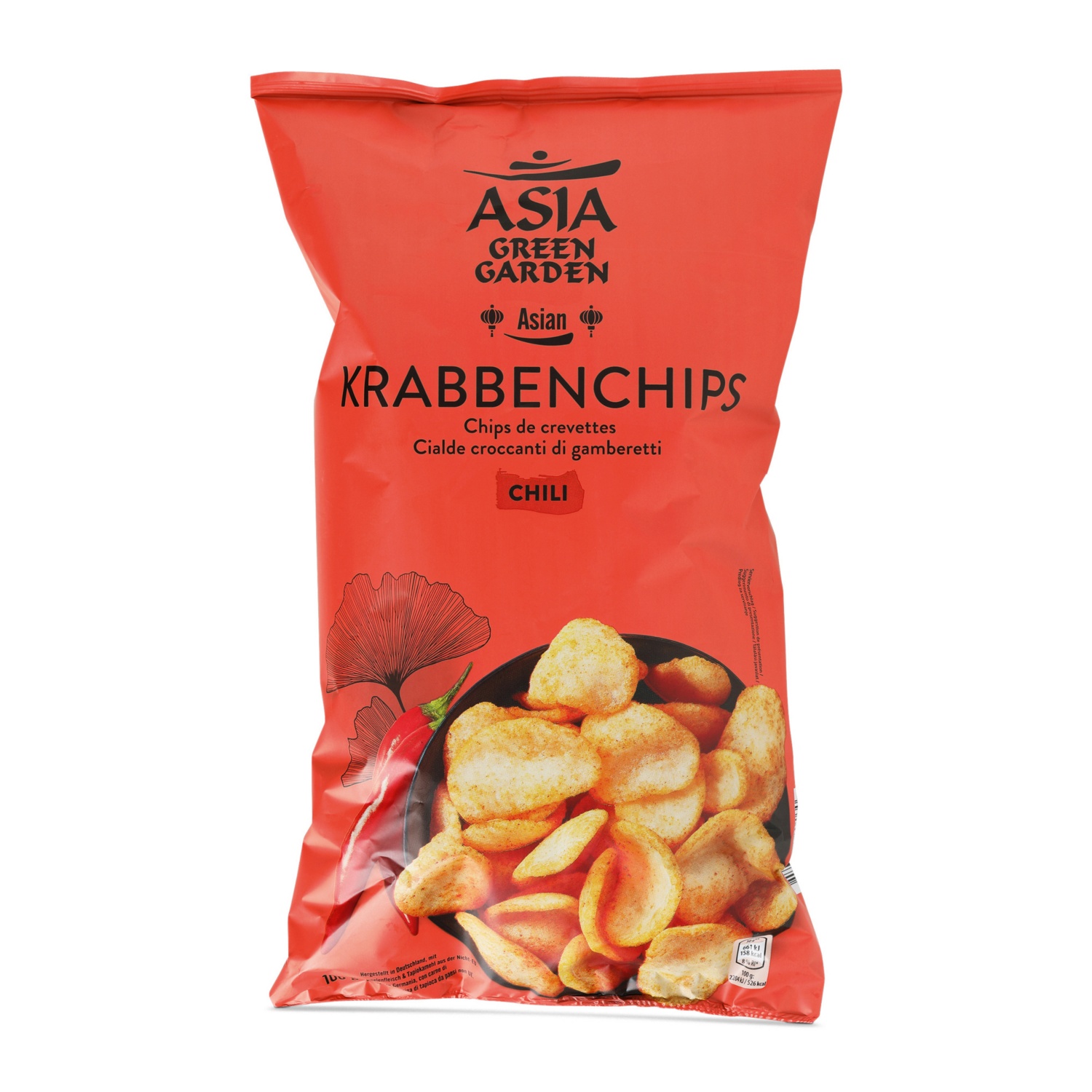 ASIA GREEN GARDEN Ráksziromchips, chilis, 100 g