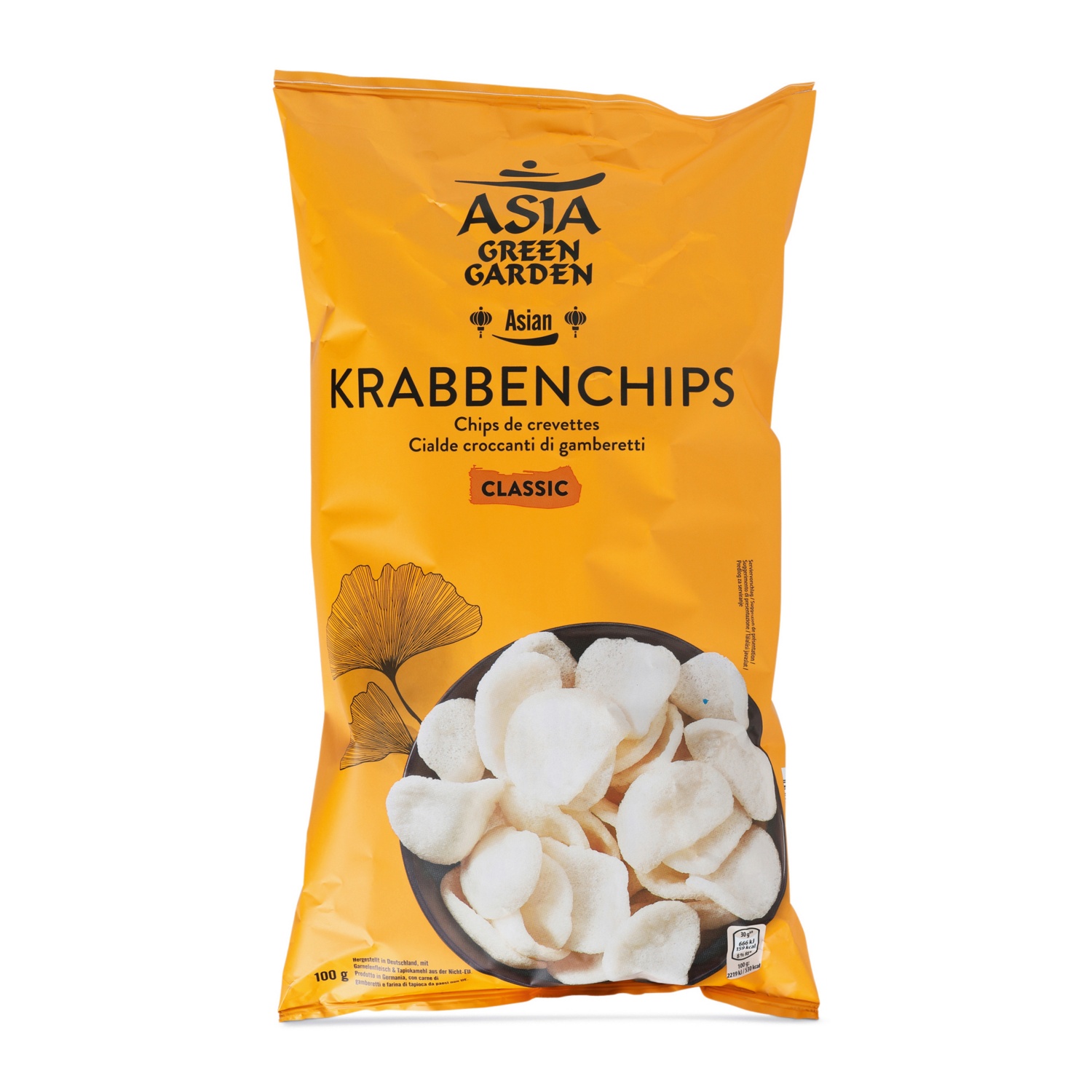 ASIA GREEN GARDEN Ráksziromchips, klasszikus, 100 g