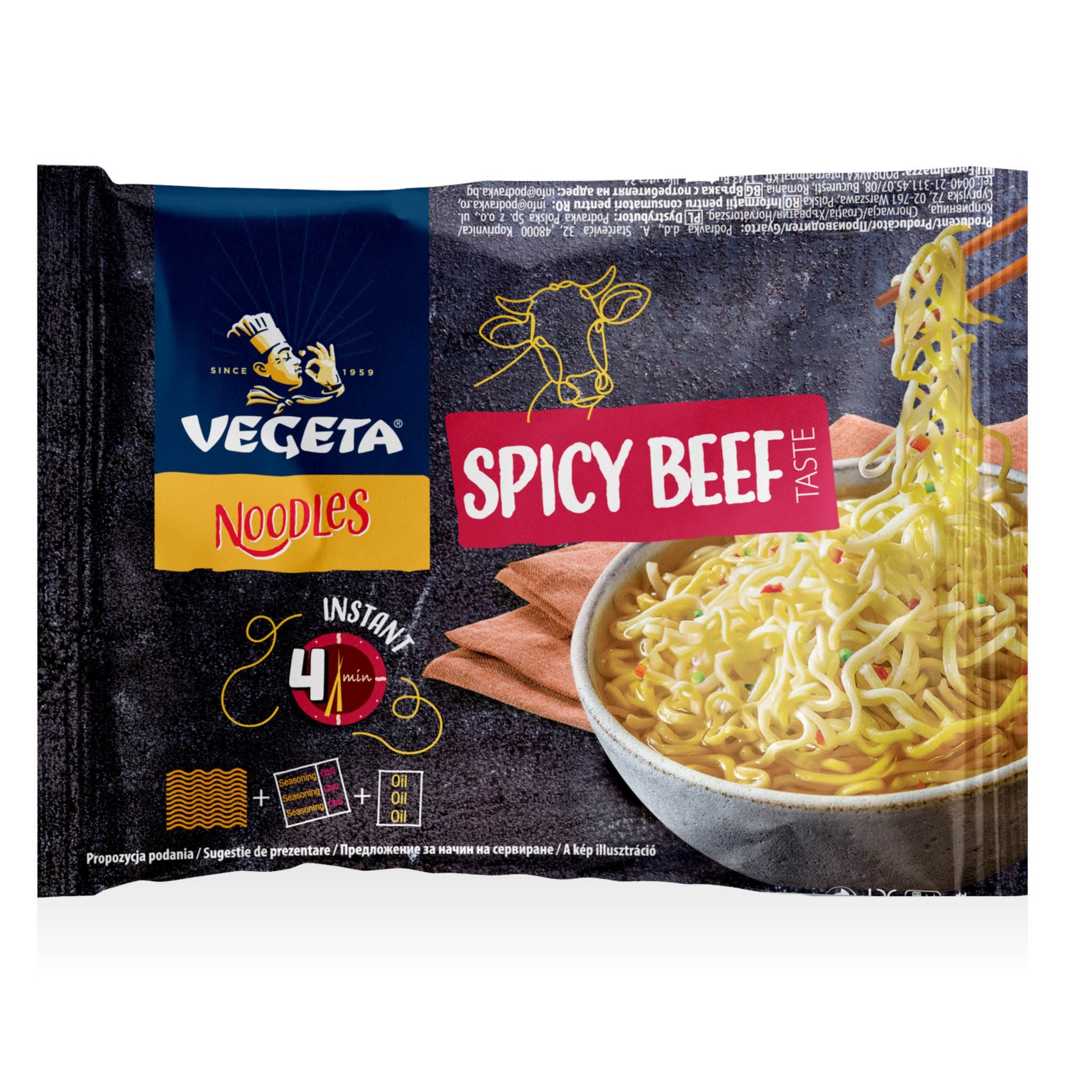 VEGETA Instant leves, csípős marhahúsízű, 75 g