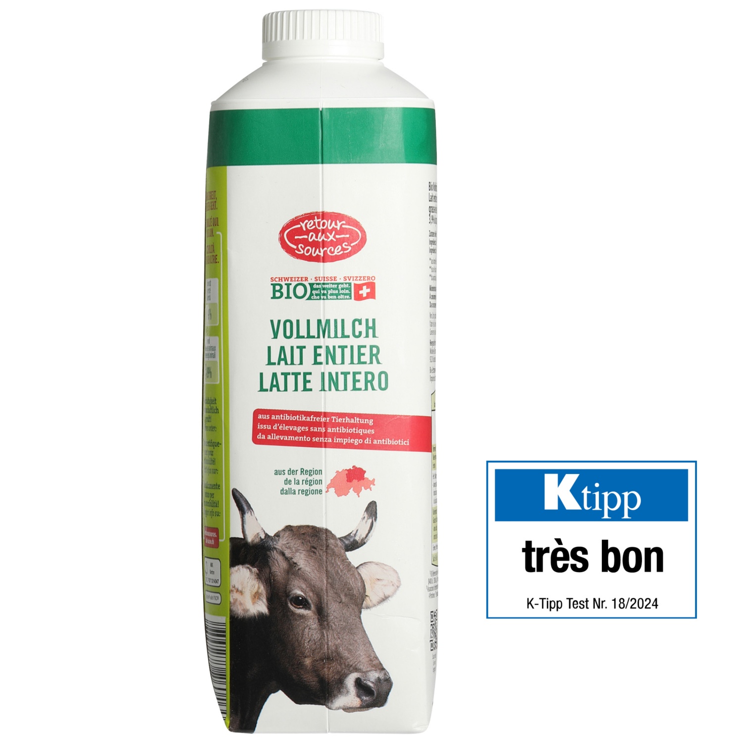 RETOUR AUX SOURCES Lait entier BIO 3.9%