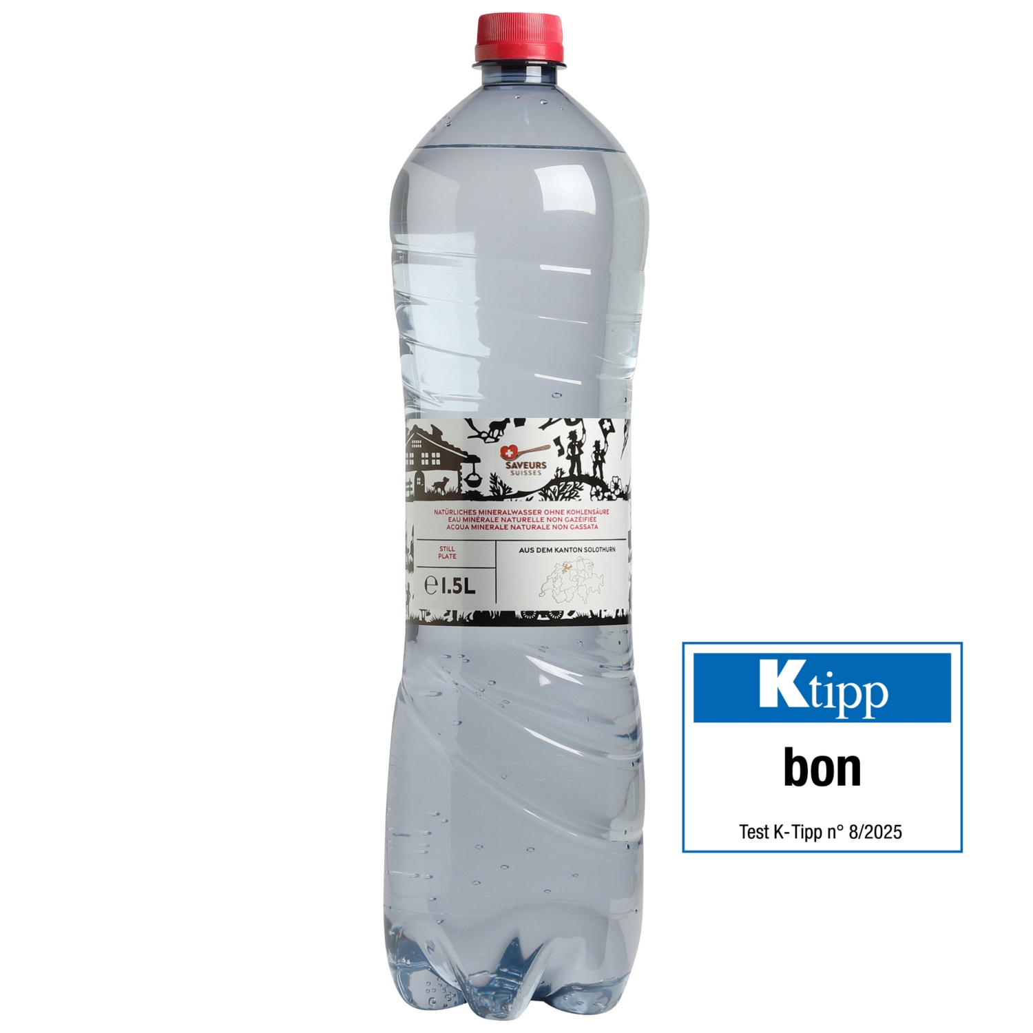 SAVEURS SUISSES Eau minérale suisse, plate